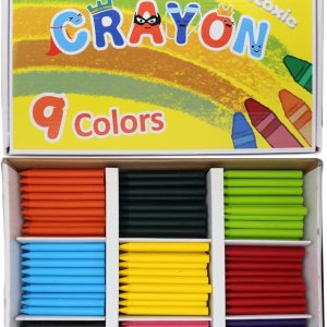 Lucky Art – Crayones de cera sin envolver, paquete a granel de 450 unidades, preclasificados en 9 colores vibrantes para niños y profesores, Lucky Art – Crayones de cera sin envolver, paquete a granel de 450 unidades, preclasificados en 9 colores vibrantes para niños y profesores,