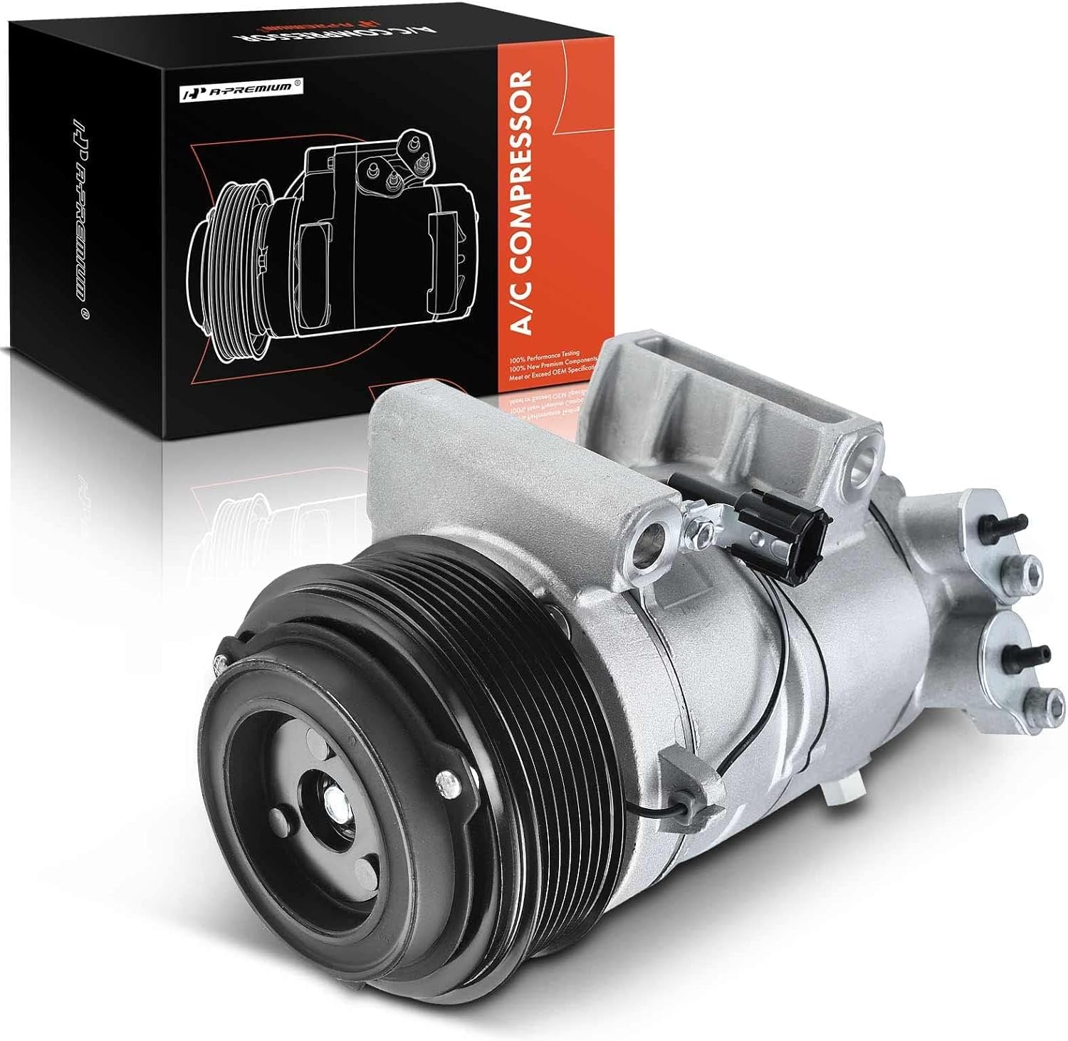 A-Premium Compresor de aire acondicionado con embrague compatible con Infiniti QX56 QX80 y Nissan Armada NV2500 NV3500 Titan Titan XD 2016-2018