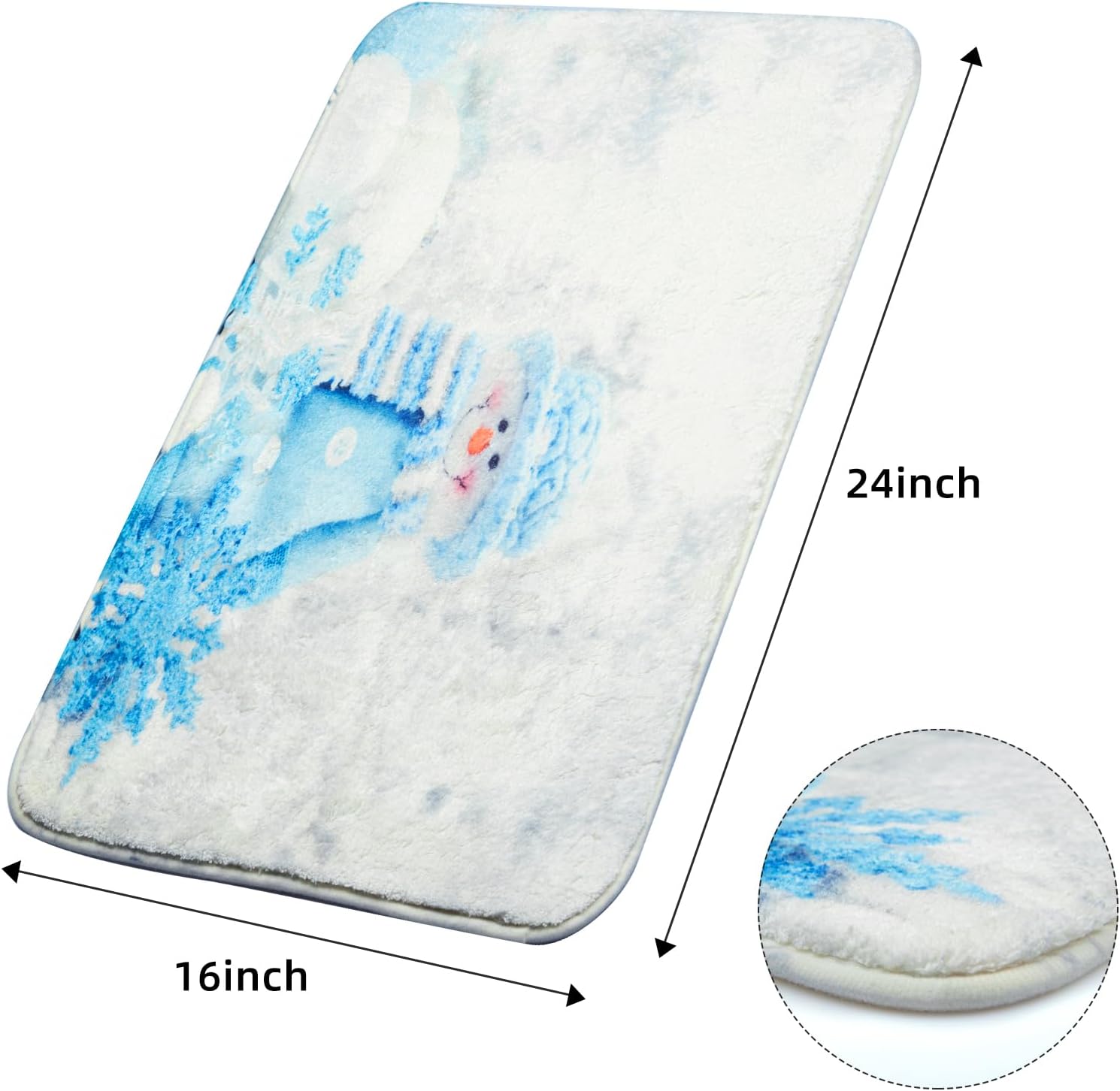 QIYI Alfombra de baño súper suave, antideslizante, lavable a máquina, de secado rápido, para oficina, cocina, comedor, sala de estar, baño, alfombra