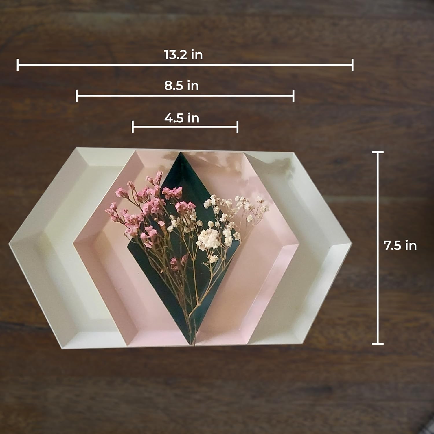 E&E SYL – Bandeja decorativa para mesa auxiliar, bandejas para decoración, bandejas para servir alimentos, bandejas para entretenimiento, decoración