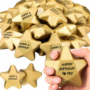 24 bolas de estrés de estrella de 3.1 pulgadas, mini bola de espuma de estrella dorada, juguetes para aliviar el estrés a granel, regalos para 24 bolas de estrés de estrella de 3.1 pulgadas, mini bola de espuma de estrella dorada, juguetes para aliviar el estrés a granel, regalos para