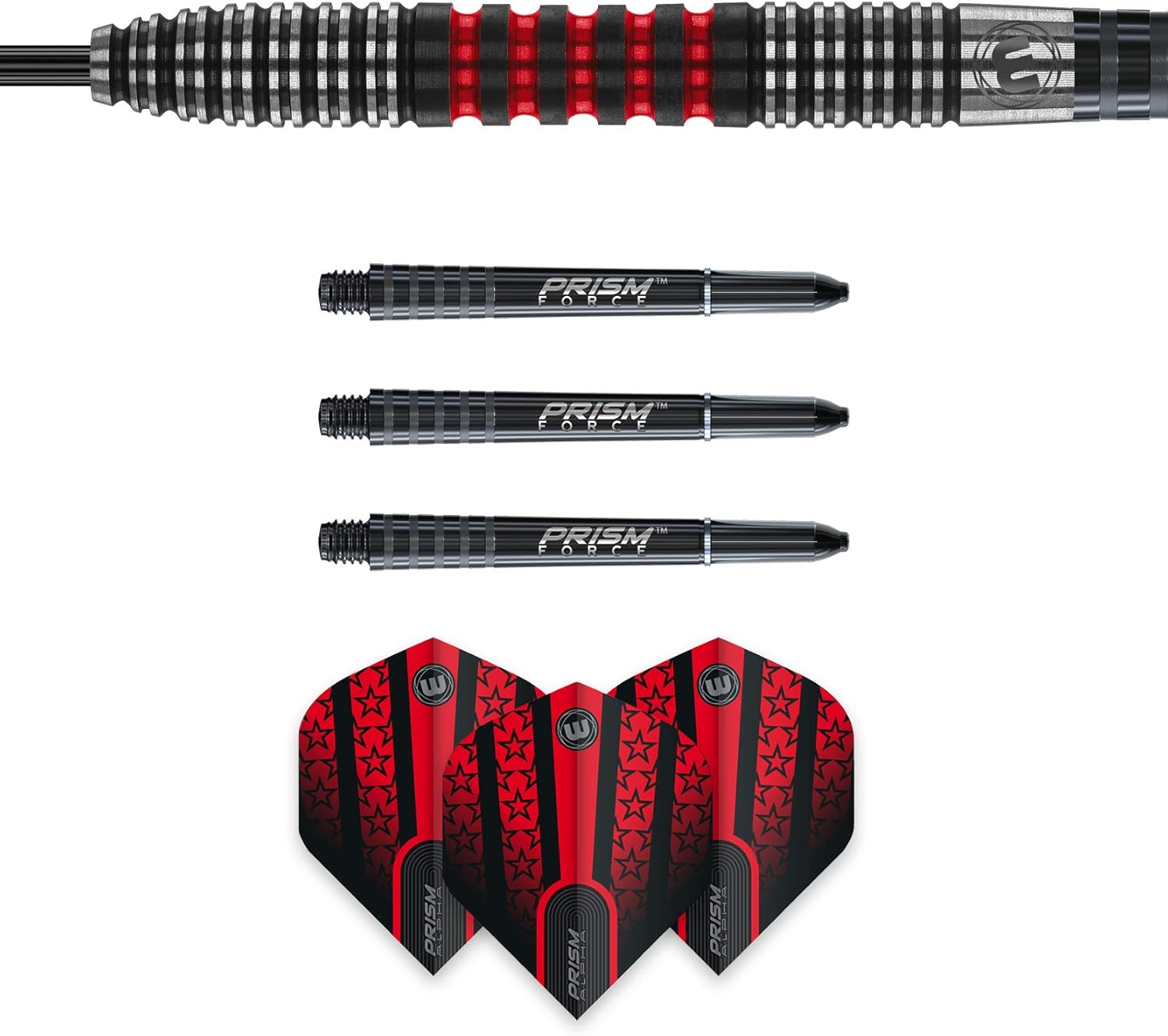 WINMAU Joe Cullen Special Edition Professional 90% Tungsten Darts Set with Flights and Stems (Shafts)