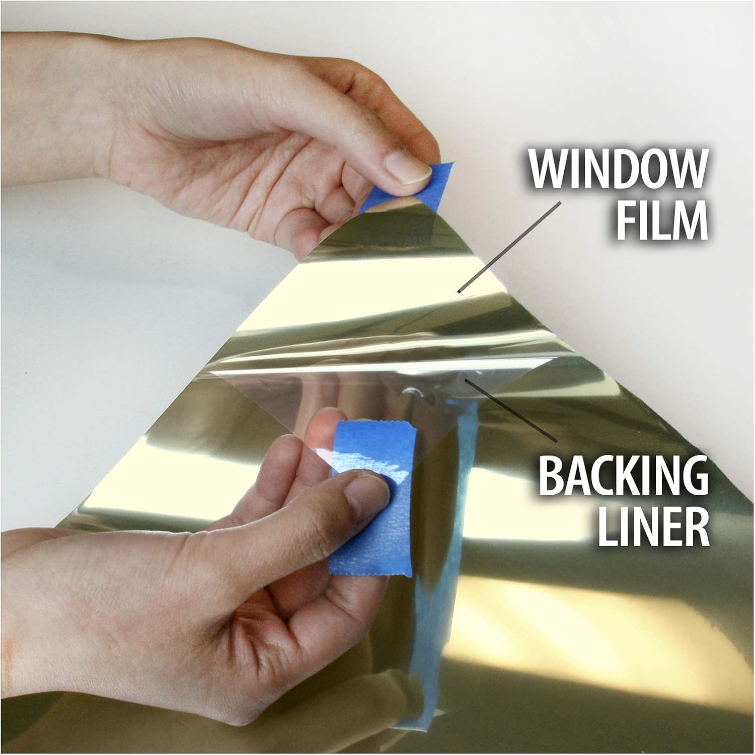 BDF PRGD – Película para ventana, color de alta calidad, control de calor y privacidad diurna, color dorado (36 pulgadas x 50 pies)