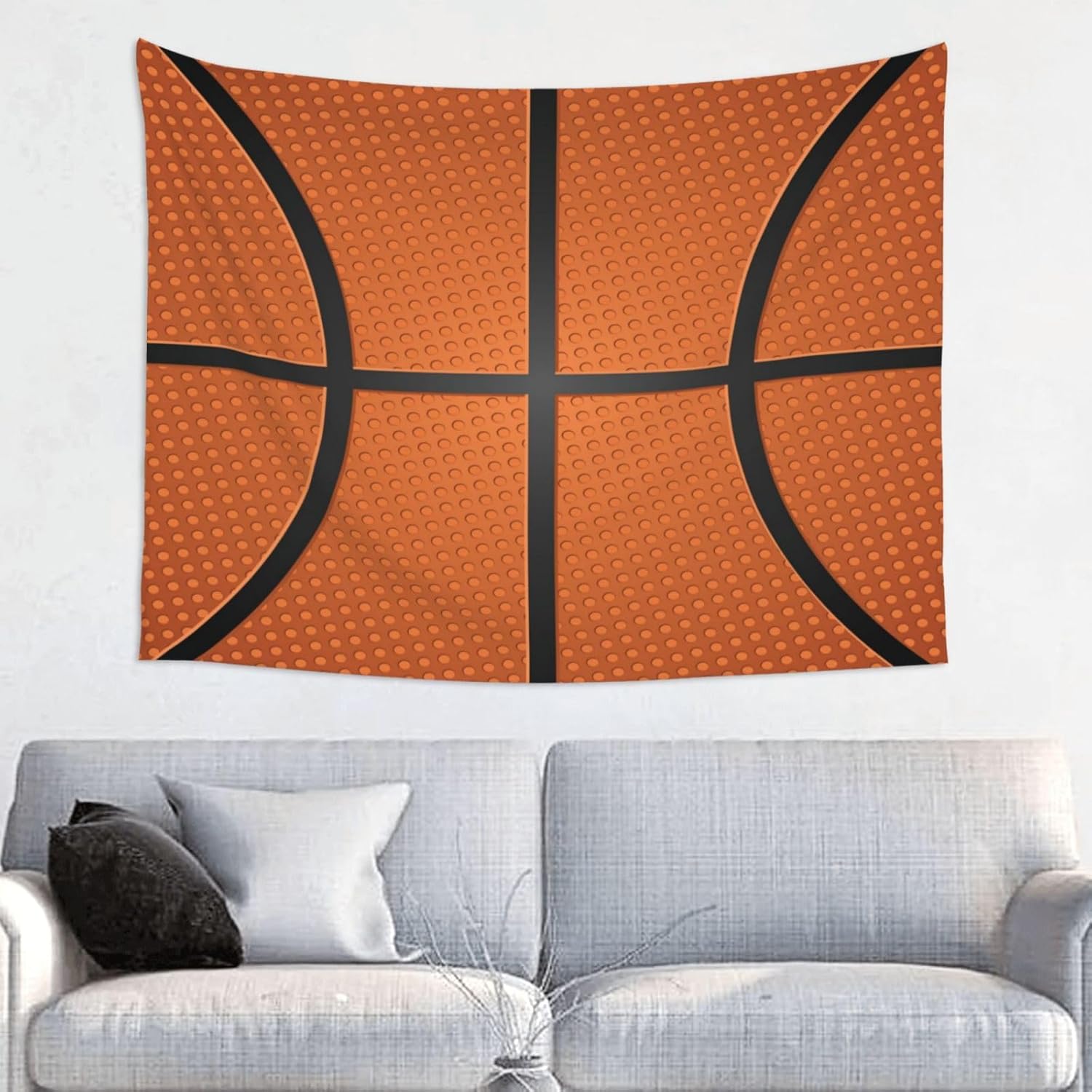 Fiephvsa Tapiz suave con estampado de baloncesto, tapices para colgar en la pared, pintura, ropa de cama para dormitorio, pasillo, dormitorio, sala