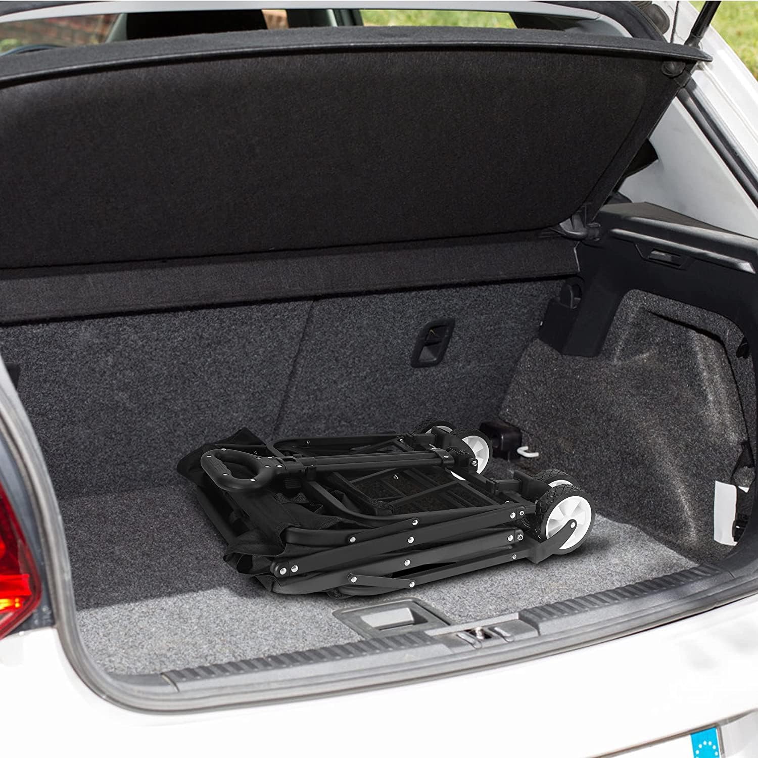 Carro plegable de gran capacidad para jardinería, camping, compras, playa y deportes al aire libre