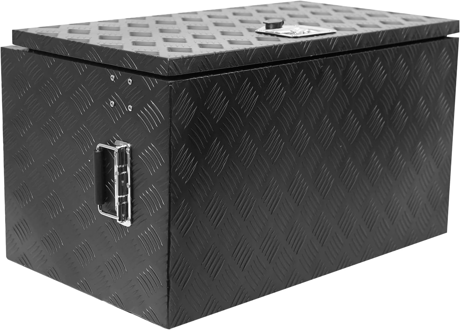 MERXENG Caja de herramientas para camión de 24 pulgadas, impermeable, cuadrada, para almacenamiento, barra de aluminio, herramienta de banda de