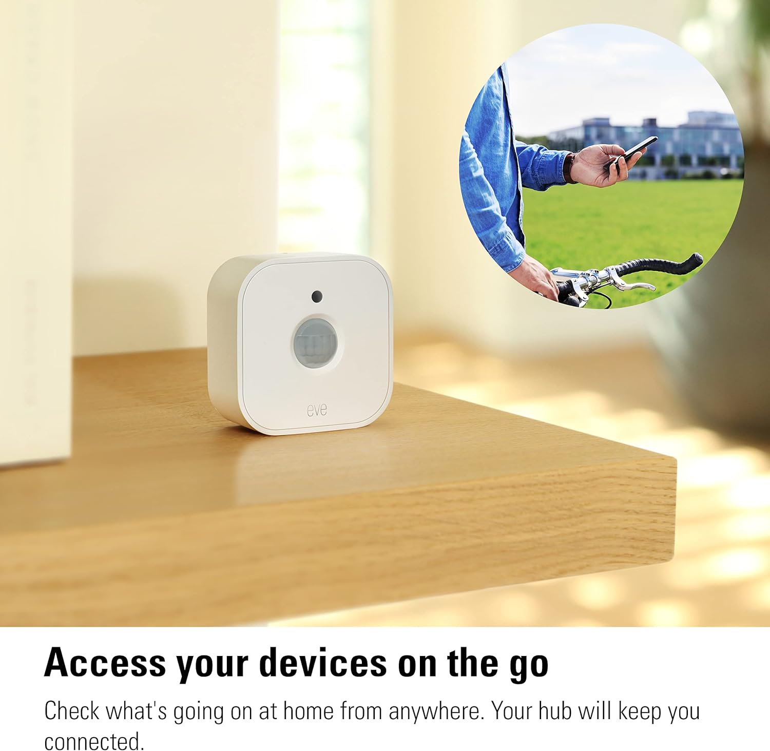 Eve Paquete de 3 unidades de movimiento y sensor de luz inteligente, IPX3, activación automática de dispositivos, a prueba de futuro con materia y
