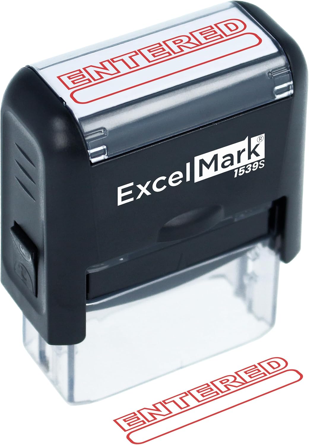 excelmark Entered SELF-INKING sello de huletinta roja (A1539)