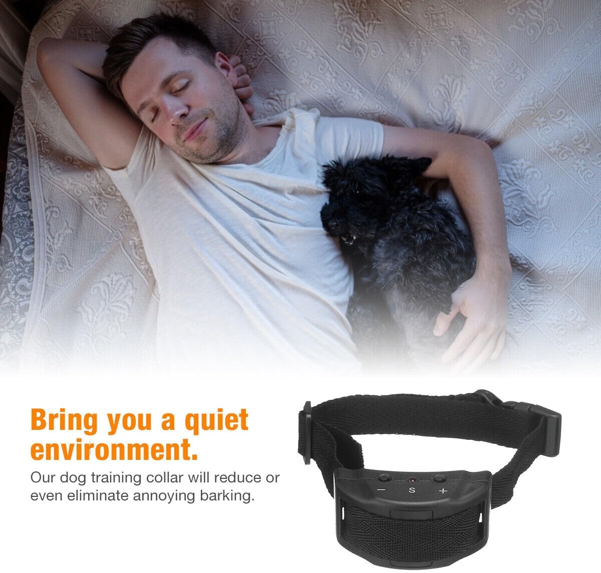 Mascota automática anti del collar del entrenamiento del choque del perro que ladra para el pequeño perro mediano grande