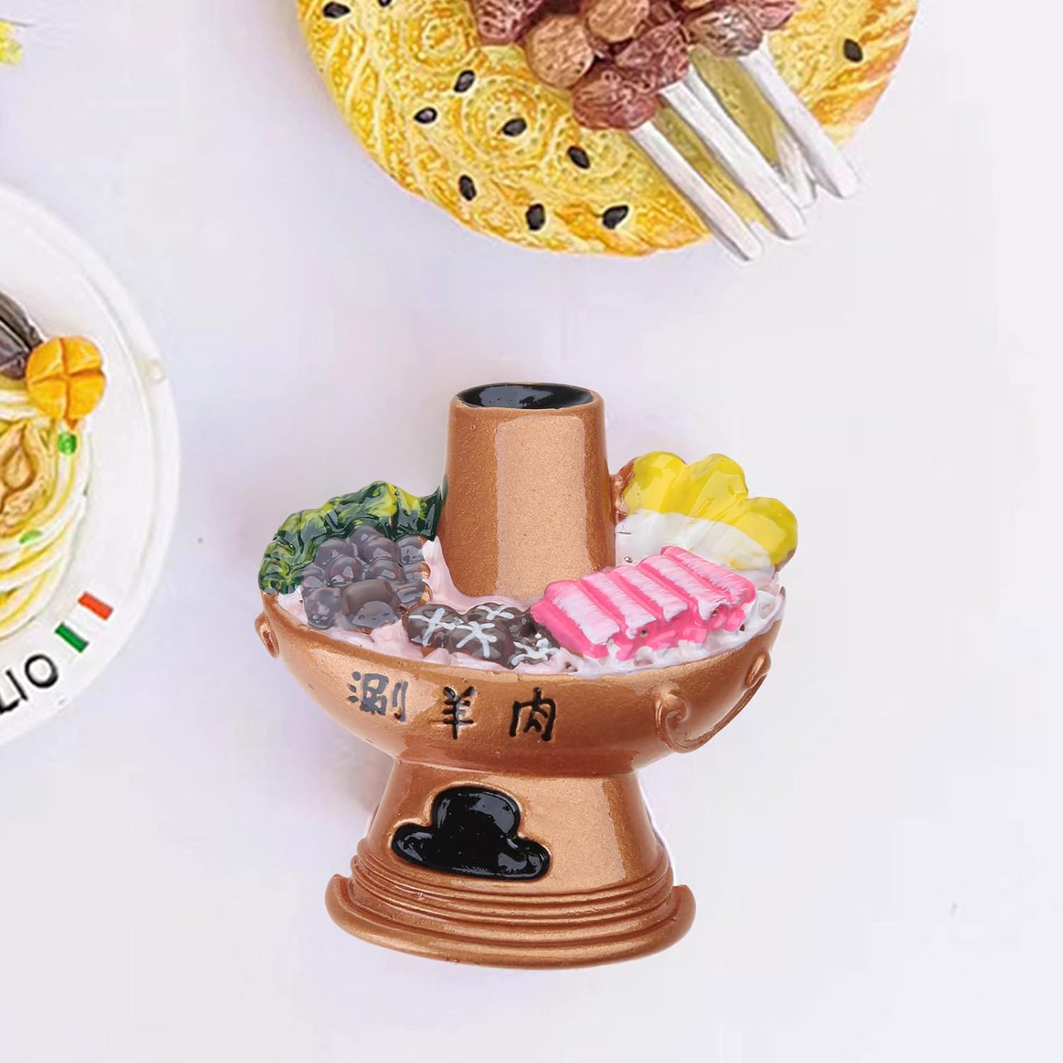 Pegatinas de simulación 3D para refrigerador, diseño de personalidad, decoración del hogar, fotos, regalo, resina, manualidades, imán para nevera,