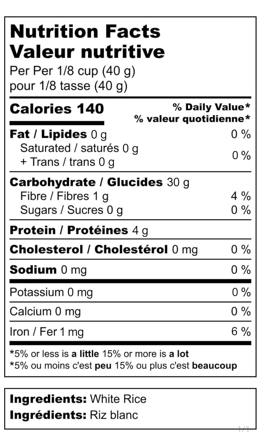 Crema de arroz cereal caliente Sin sabor 3 libras – 48 oz – arroz farina – todo natural