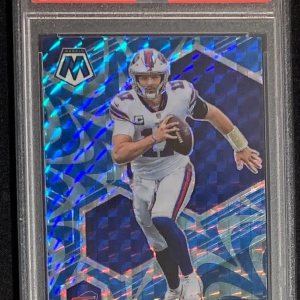 Josh Allen 2021 Panini Mosaic Reactive Blue Football Card #26 Graded PSA 10 Josh Allen 2021 Panini Mosaic Reactive Blue Football Card #26 Graded PSA 10