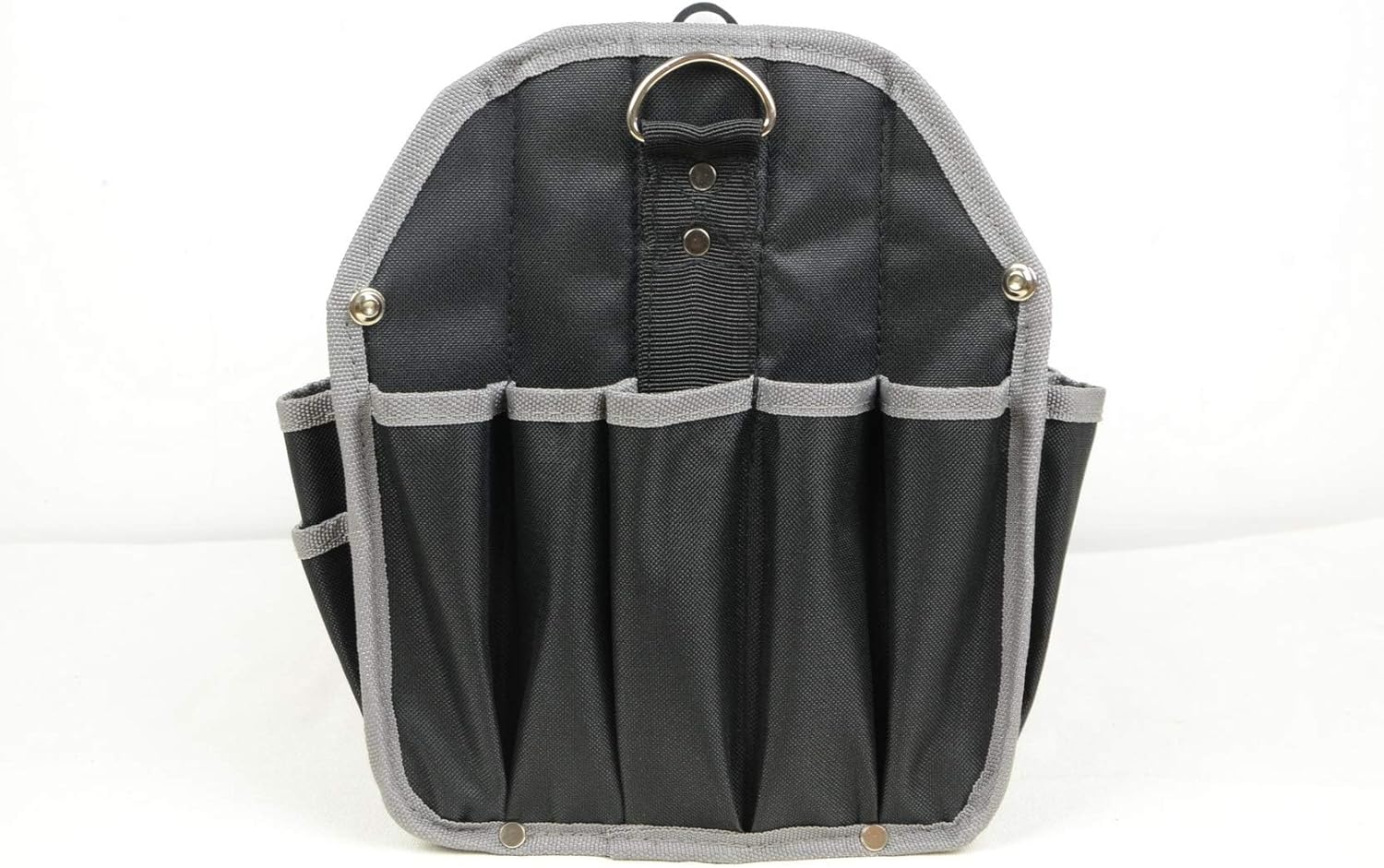 Bolsa de herramientas para electricista de 16 pulgadas, con parte superior abierta, material reforzado 600D con 16 bolsillos externos, asa de acero