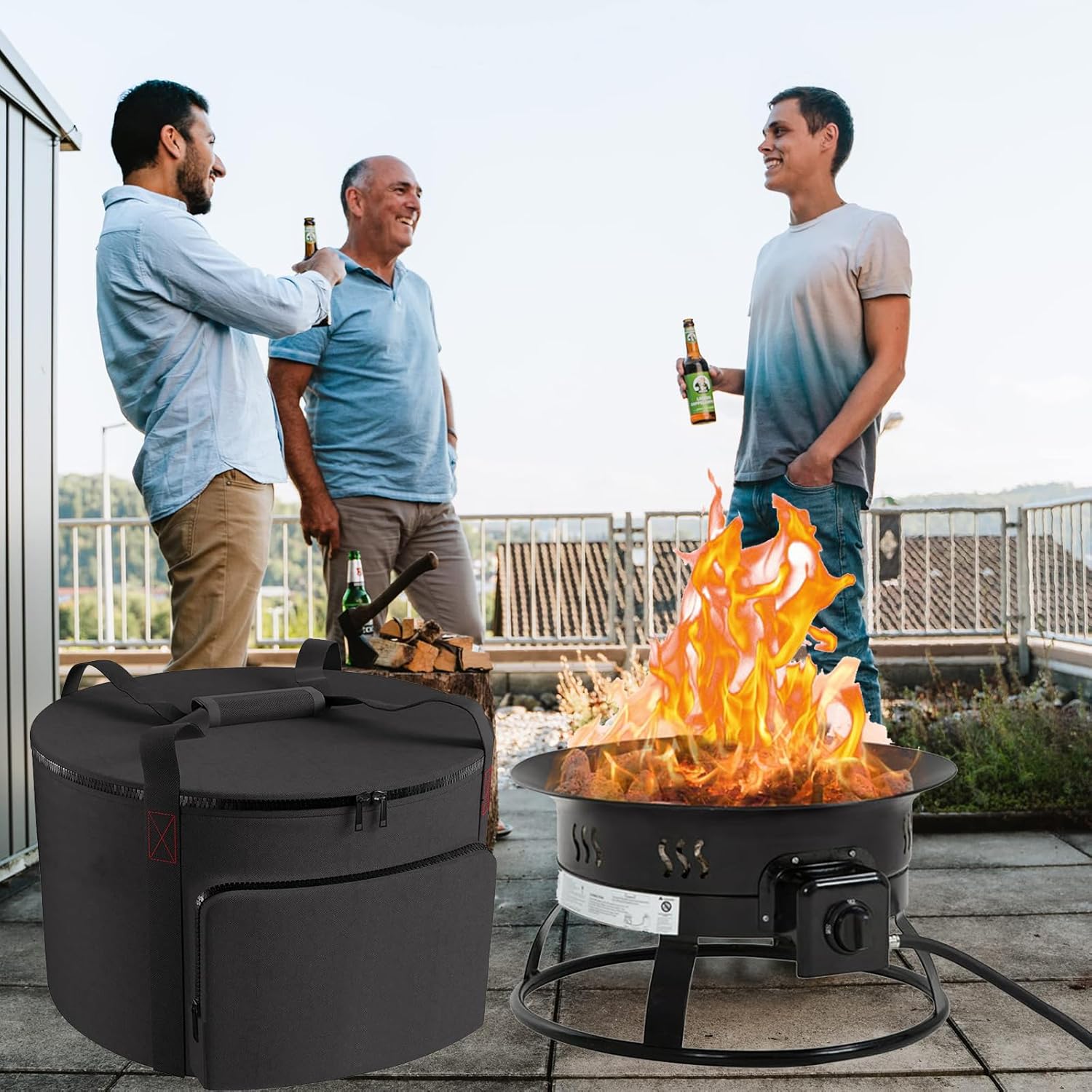Bolsa de transporte para Outland Firebowl 823 al aire libre portátil de propano hoguero bolsa de transporte para Firebowl 870 resistente al agua 19
