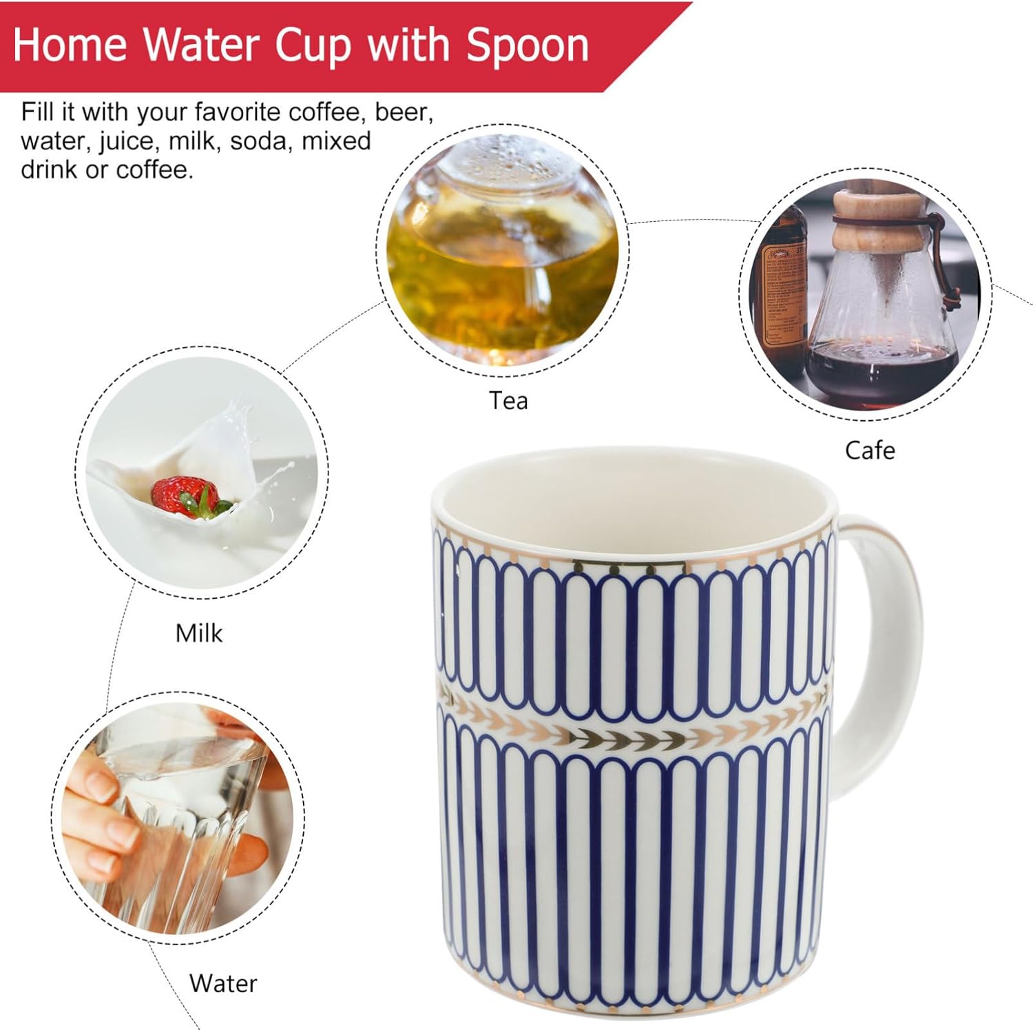 BRIGHTFUFU Taza de agua para parejas, taza de cerámica, tazas de cerámica, tazas de té pequeñas, taza de desayuno, cerámica, tazas pequeñas, tazas