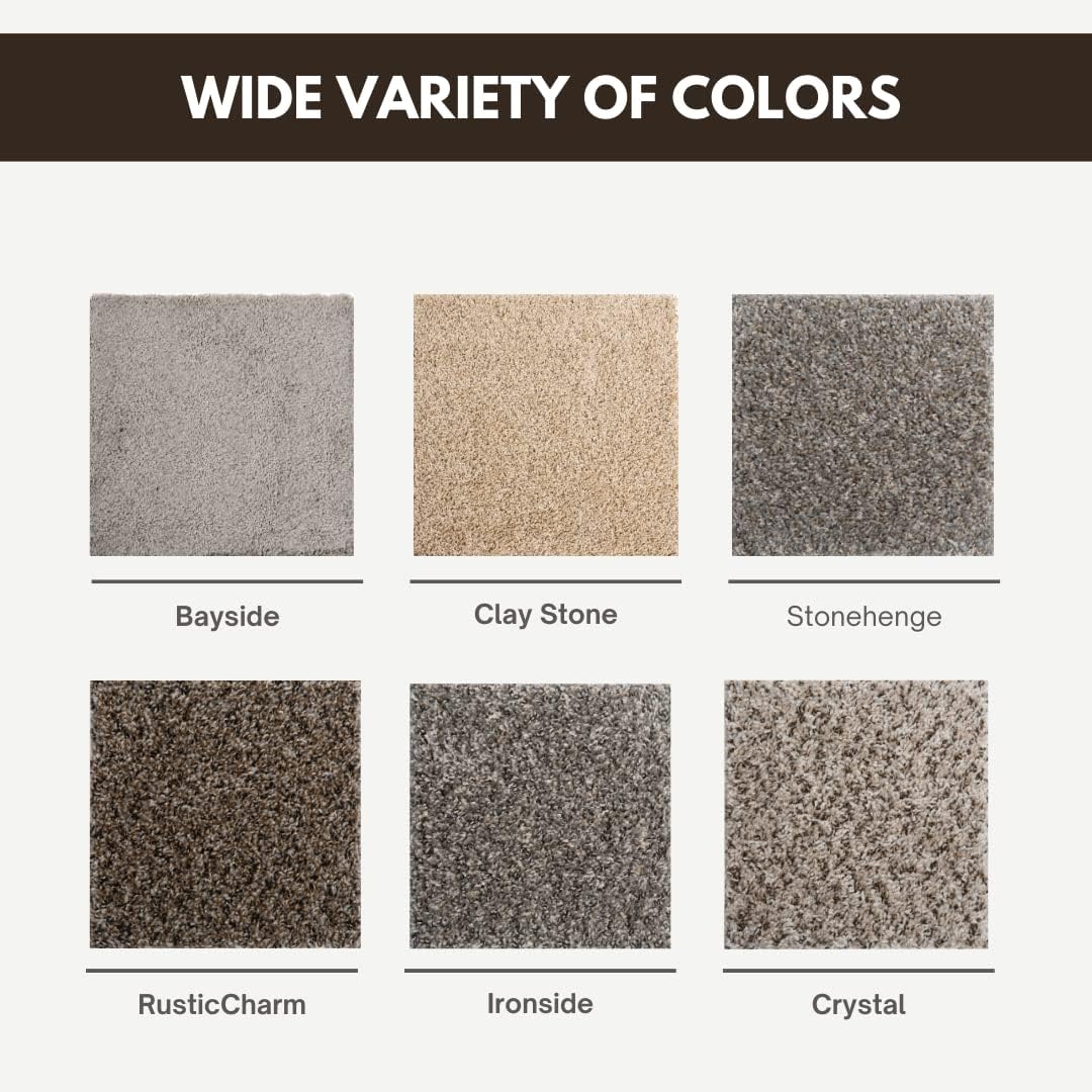 Smart Squares in A Snap Premium – Azulejos de alfombra fabricados en los Estados Unidos, 8 x 8 pulgadas, acolchado suave, aspecto sin costuras,