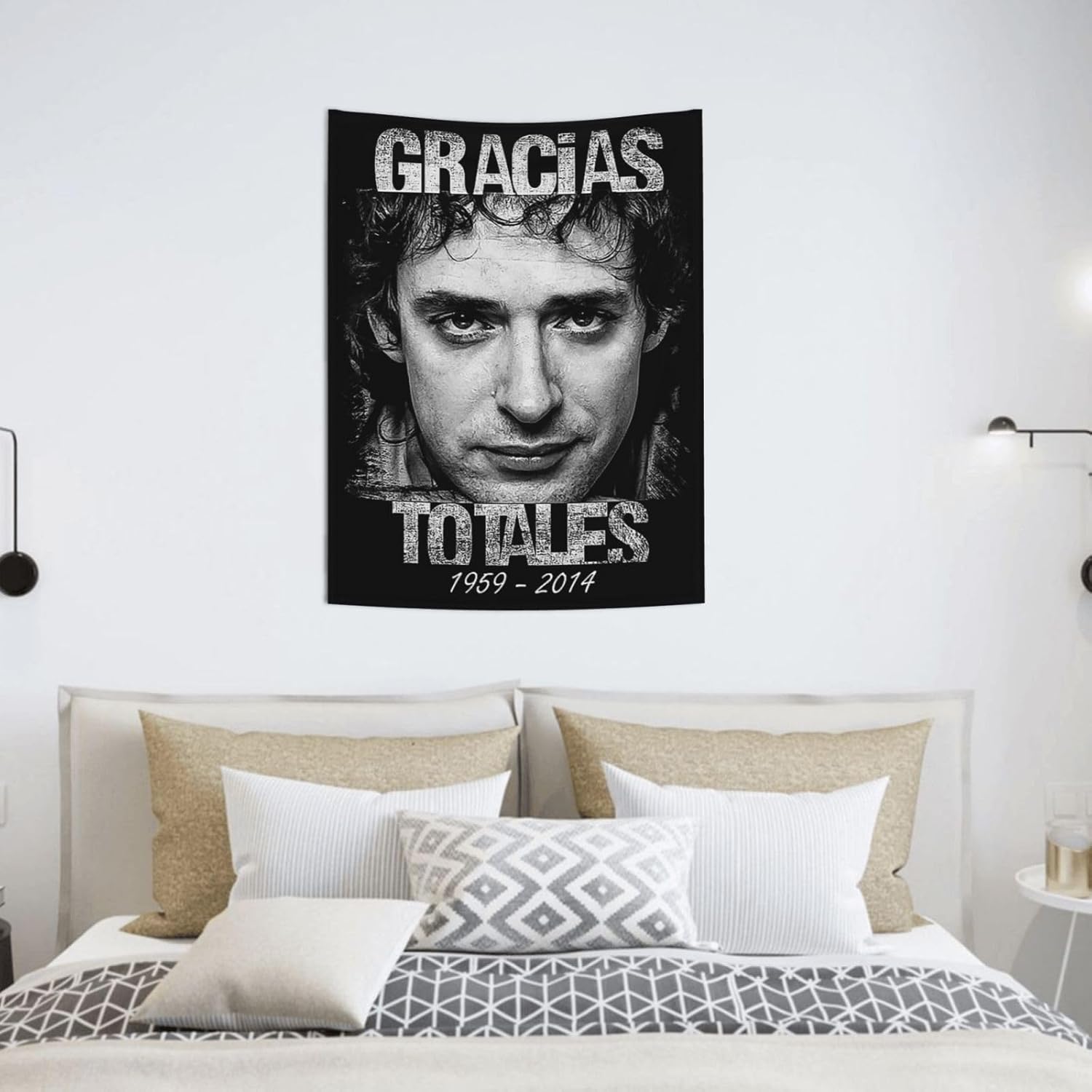 OBLUE Gustavo – Tapiz de arte para colgar en la pared, decoración estética para sala de estar, dormitorio, dormitorio, 29 x 37 pulgadas