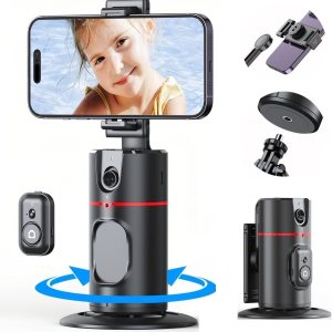 Trípode de seguimiento facial automático con rotación de 360, soporte de teléfono de seguimiento automático con control remoto, soporte de teléfono Trípode de seguimiento facial automático con rotación de 360, soporte de teléfono de seguimiento automático con control remoto, soporte de teléfono