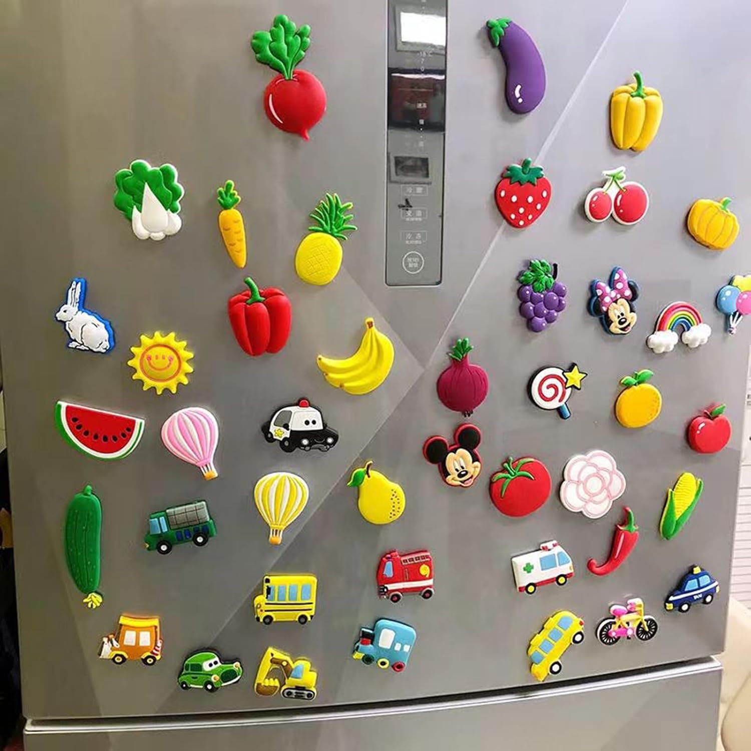 10 imanes de frutas para nevera, imanes para refrigerador, pizarra blanca de frutas, calcomanías magnéticas para decoración del hogar (imanes de