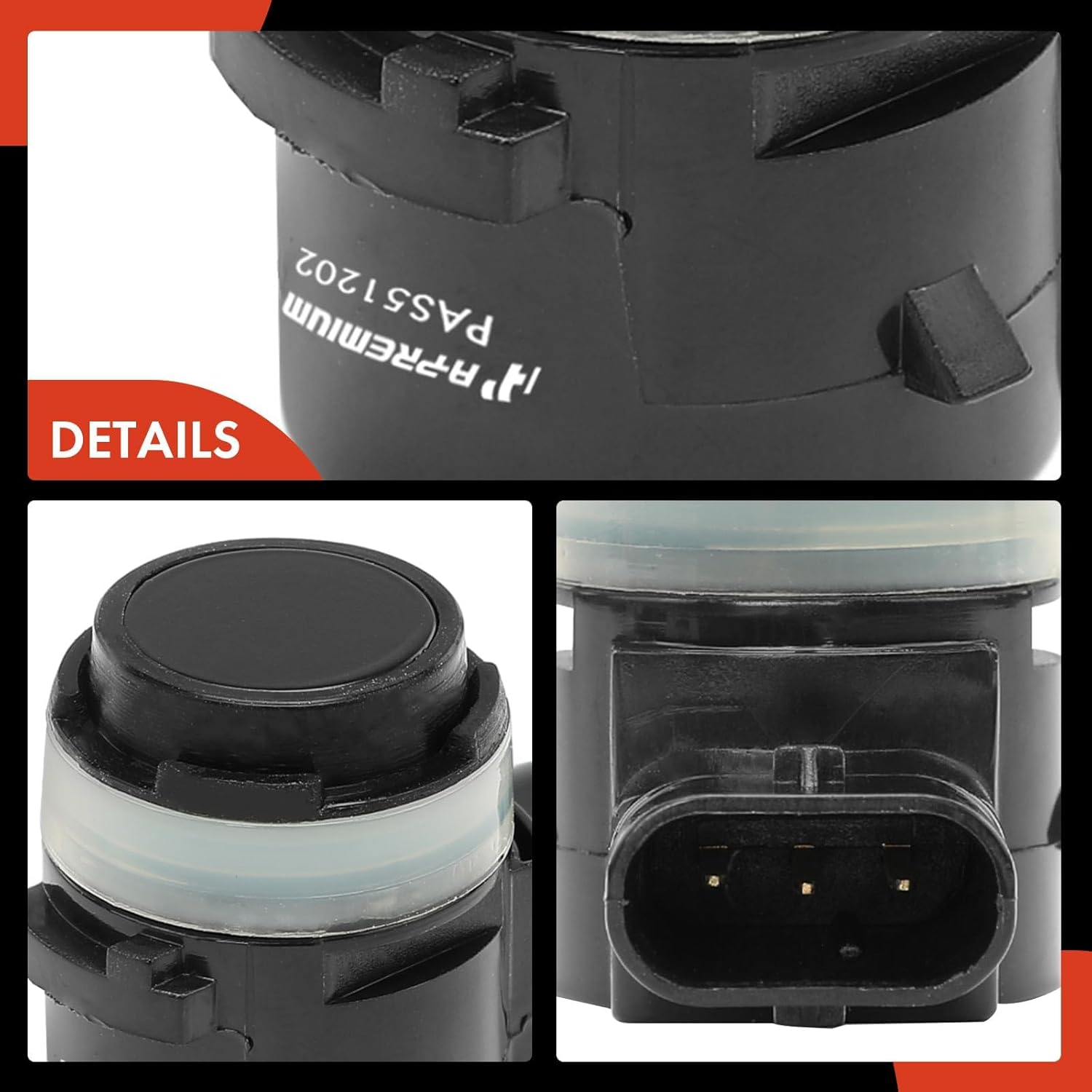 A-Premium Sensor de asistencia de estacionamiento de respaldo exterior delantero compatible con modelos seleccionados de Mercedes-Benz – C300,