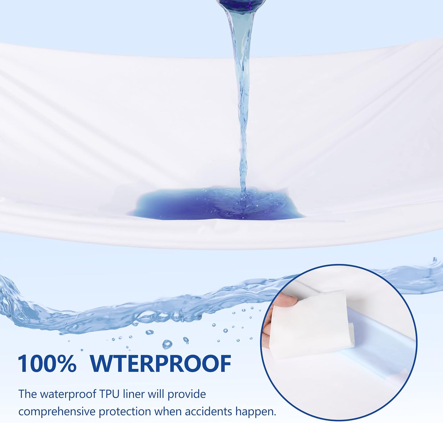 Paquete de 2 protectores de colchón de tamaño individual 100 impermeable transpirable suave funda de colchón de bolsillo profundo sin ruido elástico hasta 21 pulgadas sin vinilo - Imagen 4