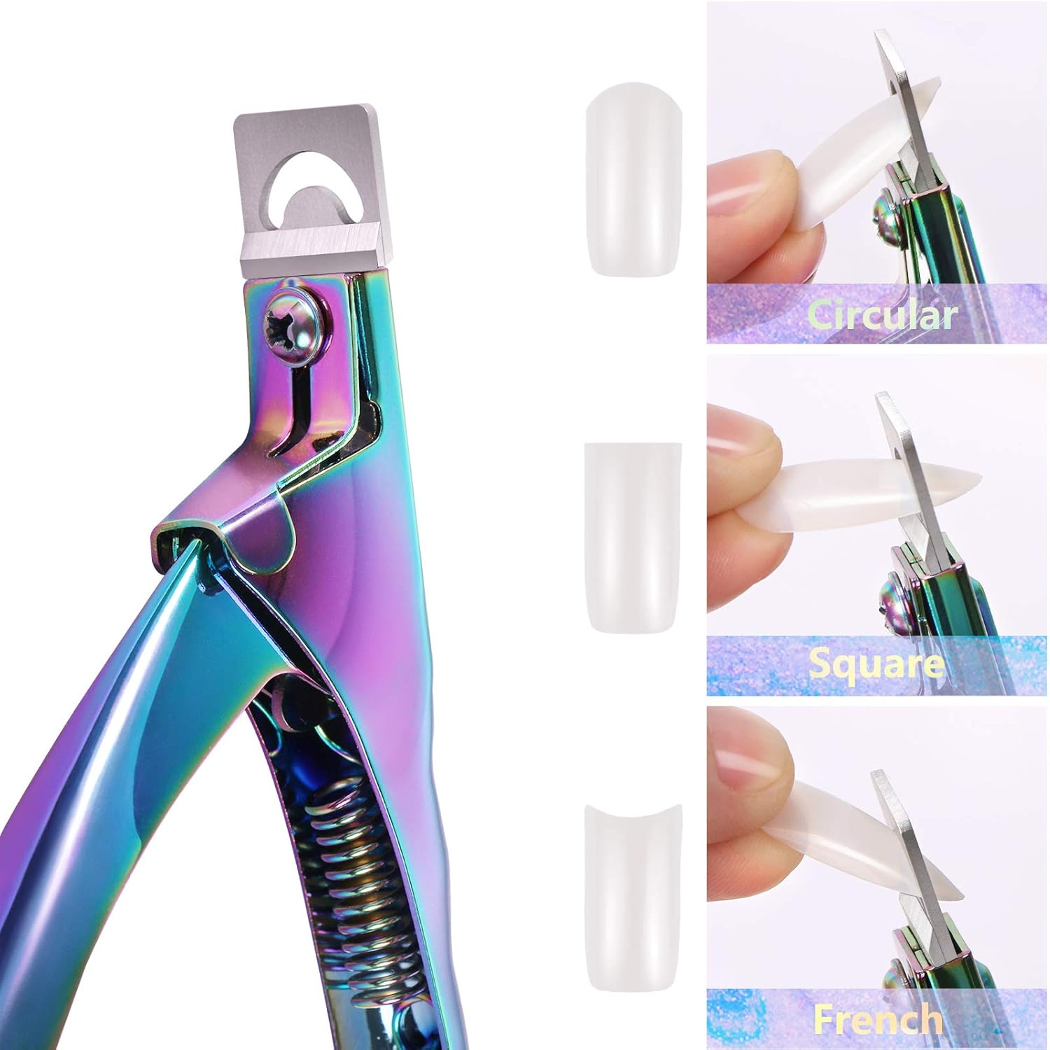 6 piezas de polygel de construcción rápida puntas de uñas clip rosa transparente extensión de dedo UV LED constructor puntas de uñas clips con 1