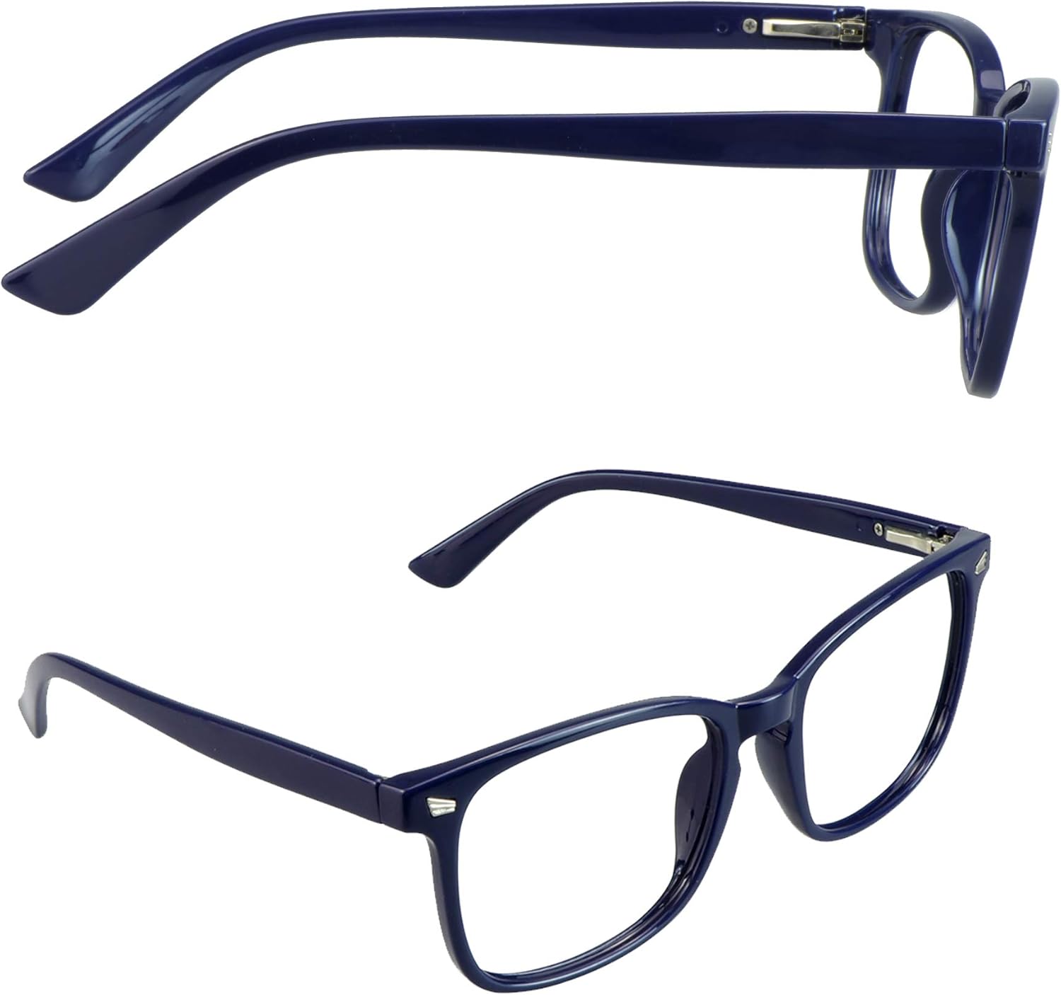 LAMBBAA Lentes presbíopes multifocales progresivos cuadrados vintage, anteojos antiluz azul para hombres y mujeres lectores