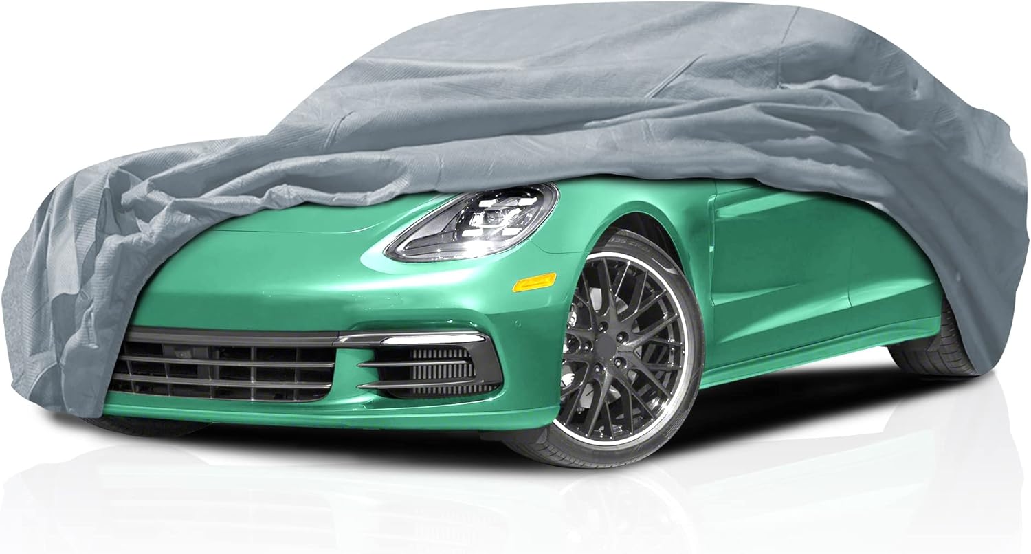 Funda de coche de 5 capas para Porsche Taycan 2020-2023, ajuste semipersonalizado, protección contra arañazos, resistente al viento, a prueba de