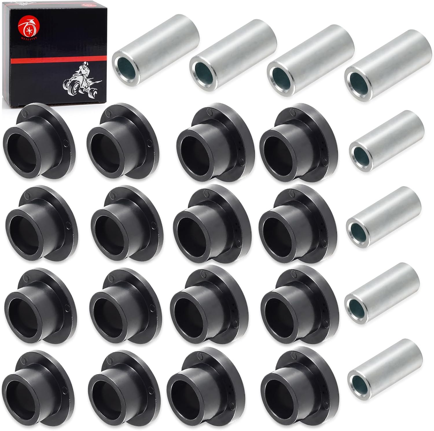 Kit de manga de bujes de amortiguador delantero y trasero, 16 unids para Polaris Ranger 500 570 700 800 900 1000 Diesel PRO XD