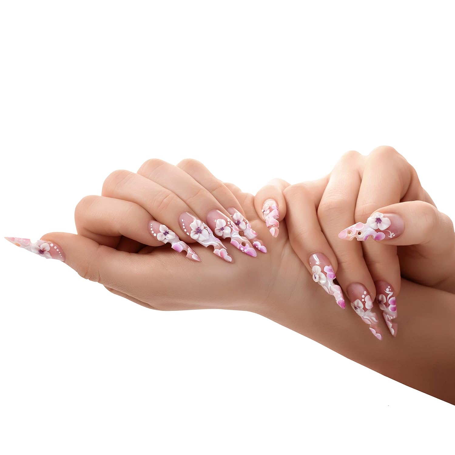 Beaute Galleria Kolinsky Sable – Juego de 3 pinceles acrílicos ovalados para arte de uñas, pintura para detalles de manicura, bolígrafo para arte de
