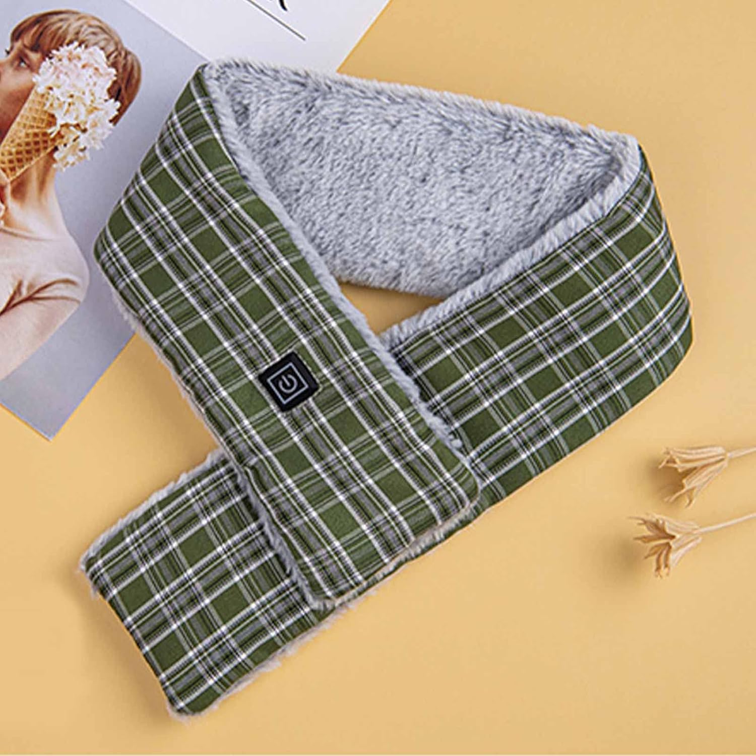Gamivast Bufanda térmica para mujeres, USB, hombres, calentador de cuello para microondas, almohadilla térmica para el cuello, envoltura de cuello