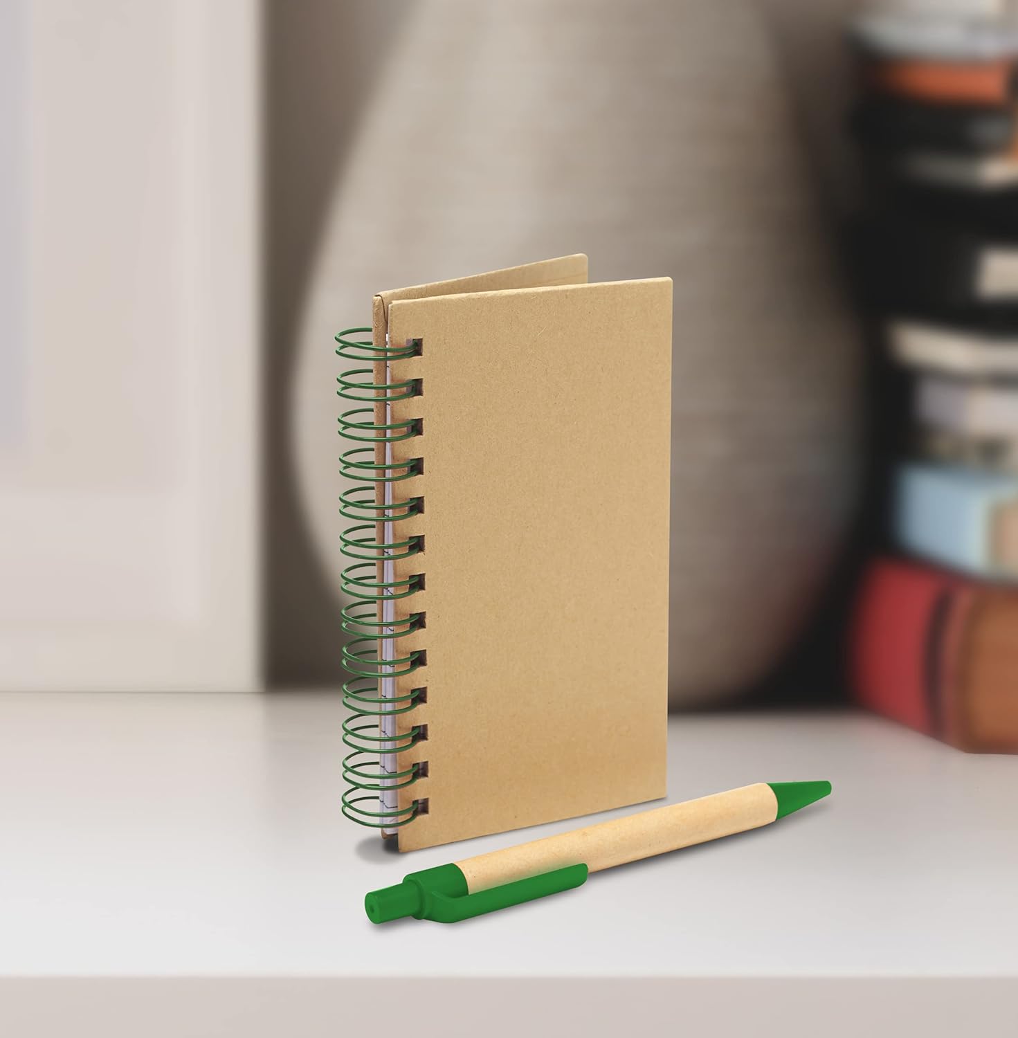 Mini cuadernos en espiral con bolígrafos de tinta negra, juego de 10, paquete a granel, perfecto para la escuela, oficina, negocios, hogar, color