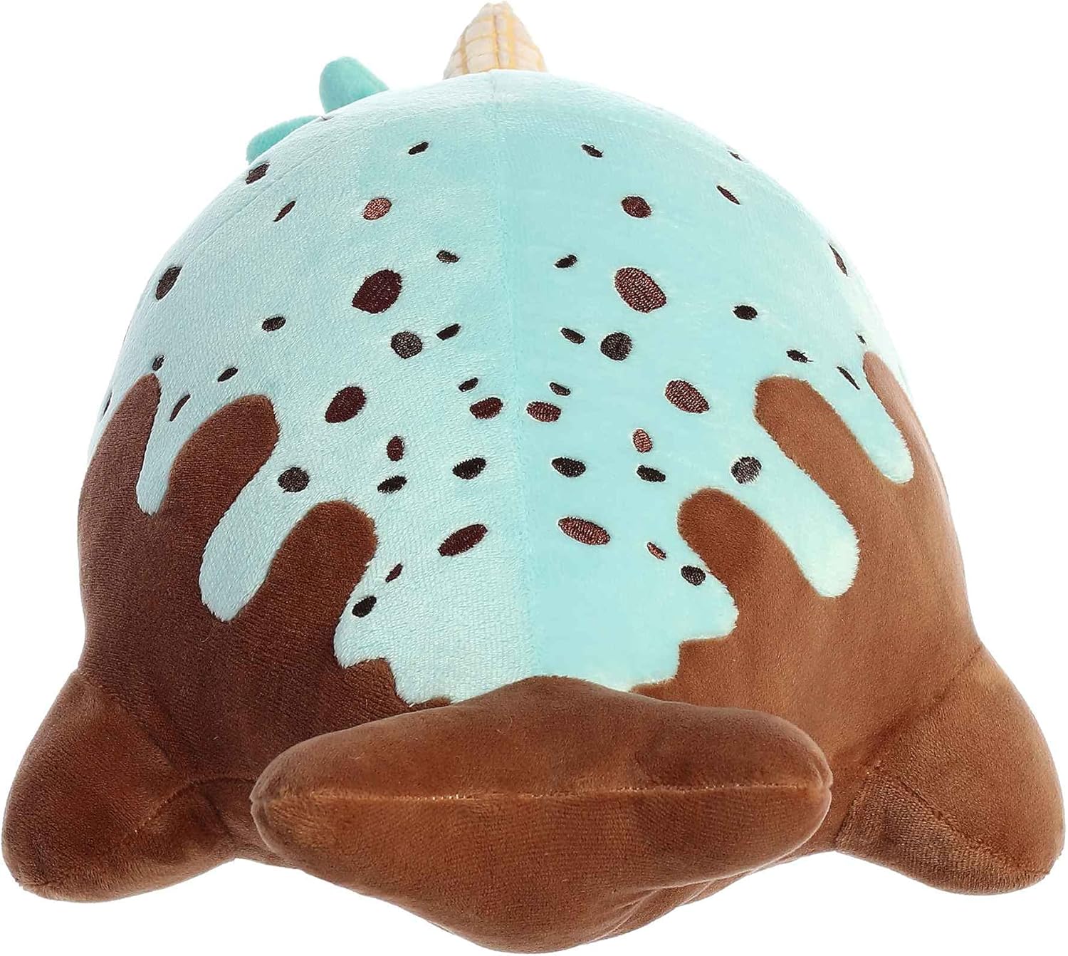 Aurora Enchanting Tasty Peach Mint Chocolate Nomwhal – Animal de peluche con diseño brillante y colorido – Peluche de pieza de exhibición, color