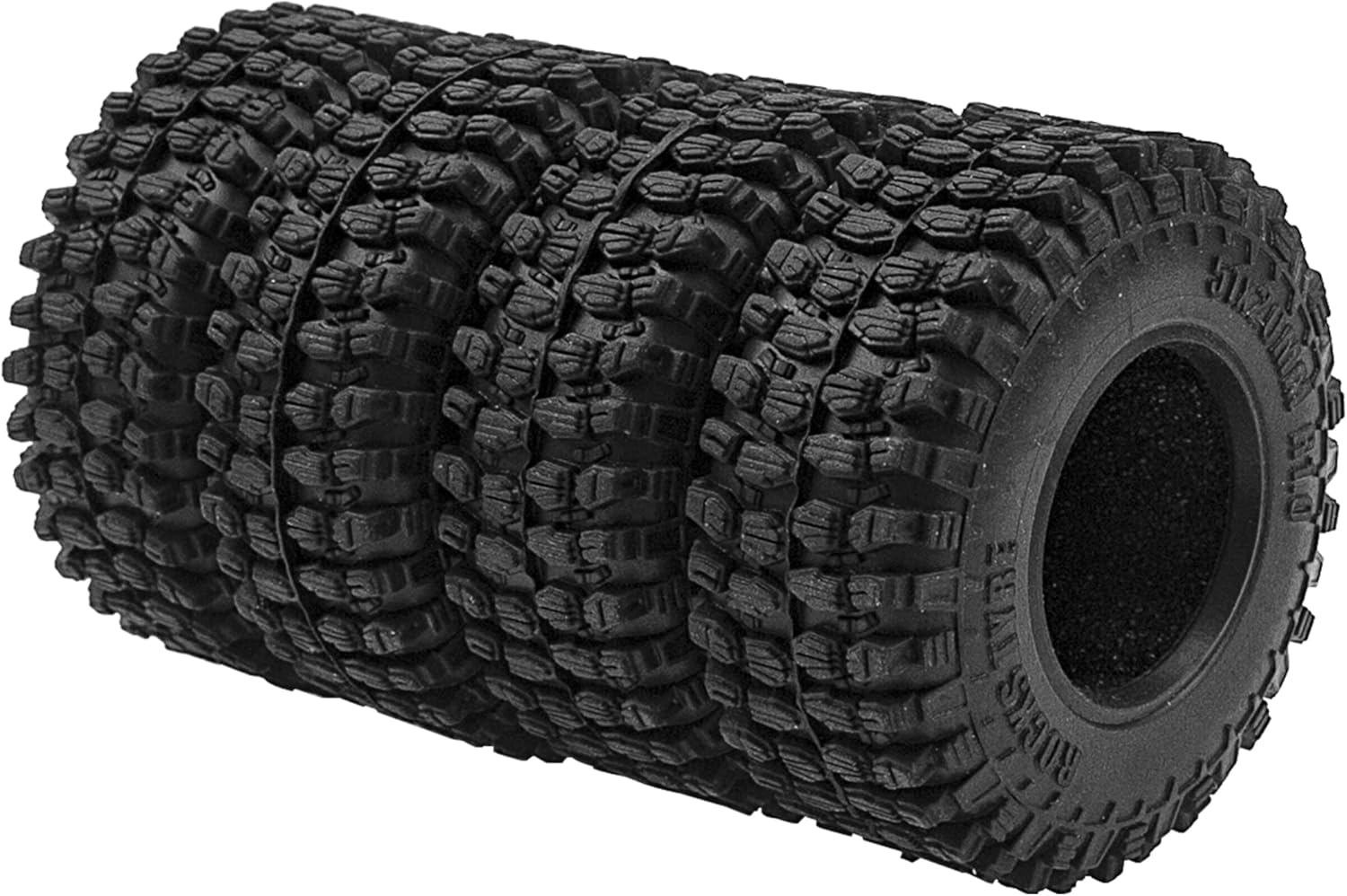 ShareGoo – 4 neumáticos de 1.0 pulgadas para rastreadores a control remoto, de 0.787 in de ancho, compatibles con Axial 124 SCX24 Gladiator Bronco
