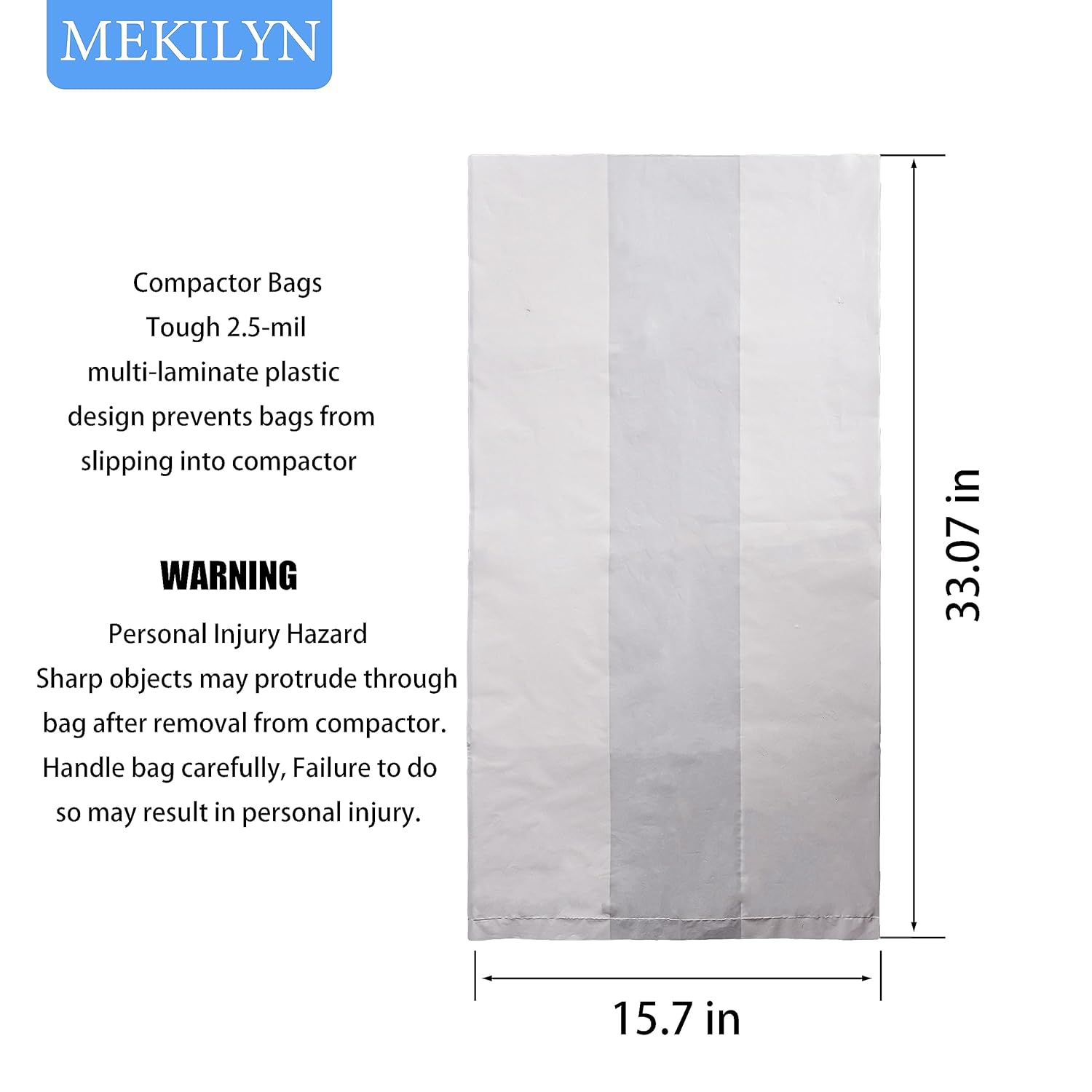 W10165294RB – Bolsas compactadoras de basura de plástico de 15 pulgadas compatibles con Whirlpool, Kenmore, KitchenAid, Maytag, Jenn-Air