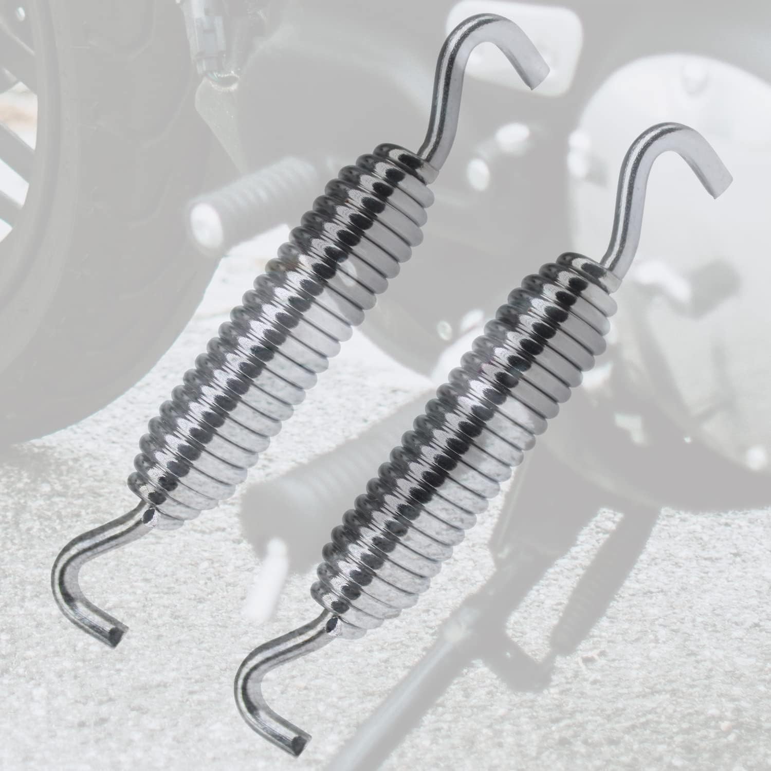 Soporte cromado de 3.7 pulgadas para Harley Sportster Softail Super Glide Touring (2 piezas cromadas)