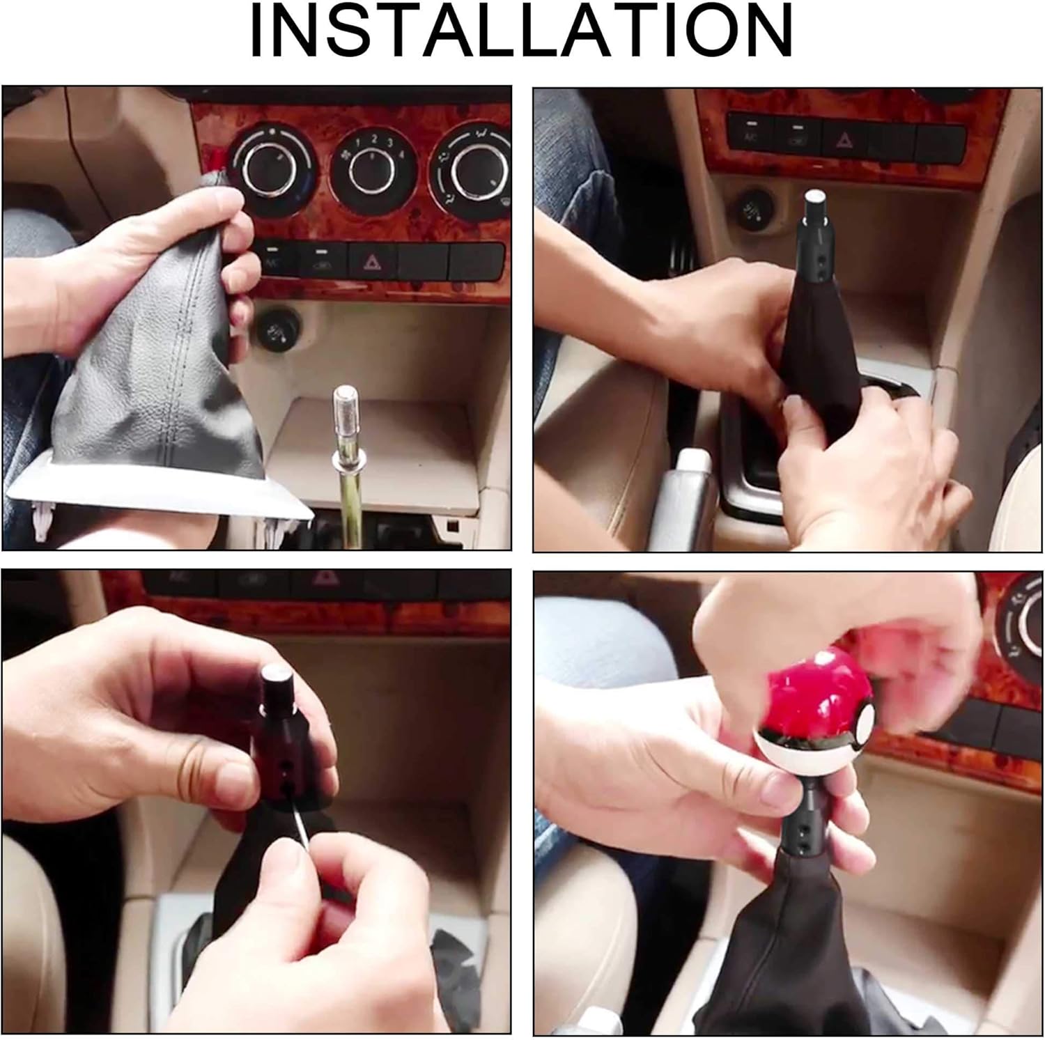 TOMALL Adaptador universal de aluminio para palanca de cambios M12X1.25 para cambiadores no roscados, accesorios de adaptador de coche compatibles