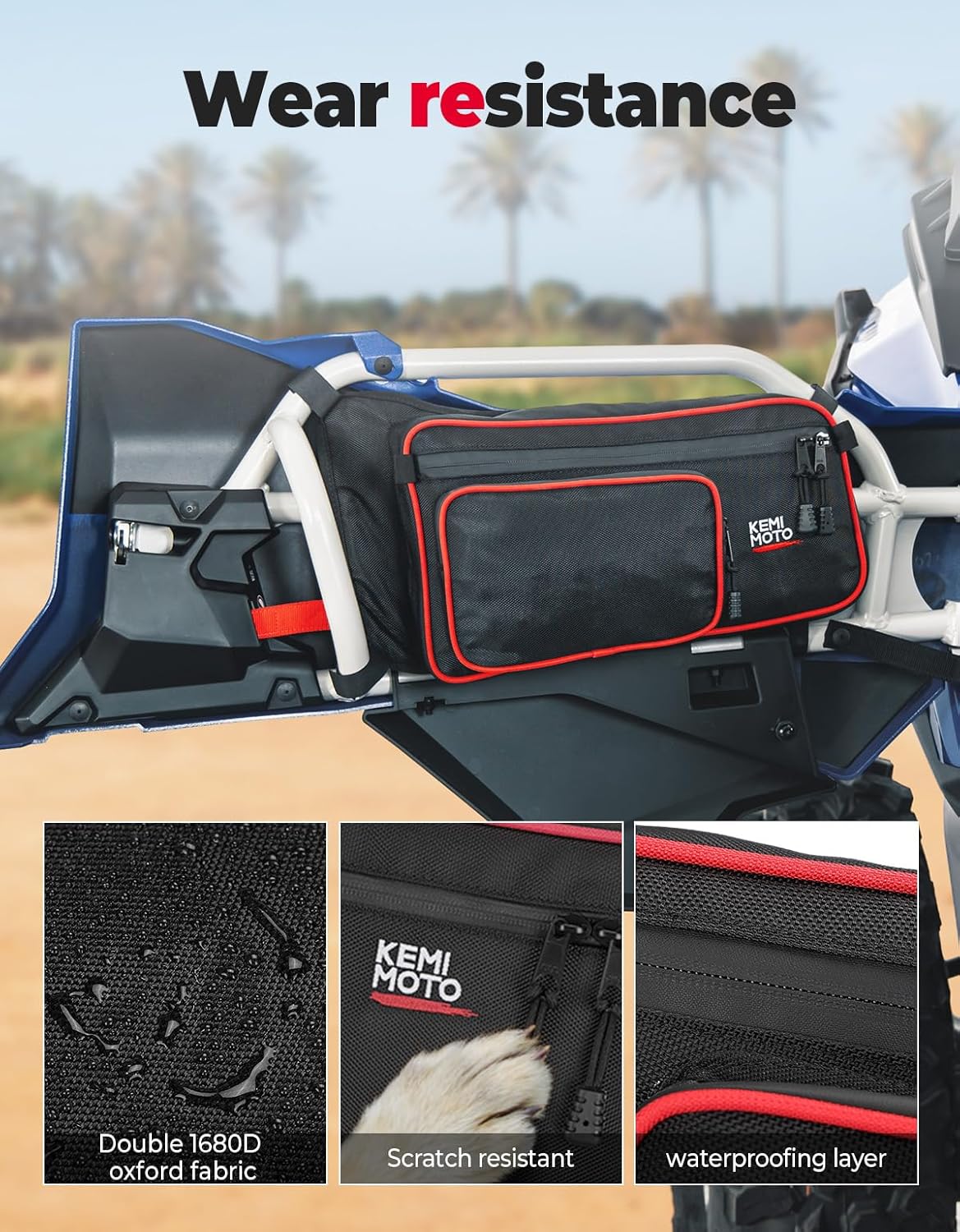 KEMIMOTO Bolsas de puerta X3 compatibles con Cam Am Maverick X3 Max Turbo R X DS MR RS Turbo R RR 2017 2018 2019 2020 2021 2022 2023 2024,