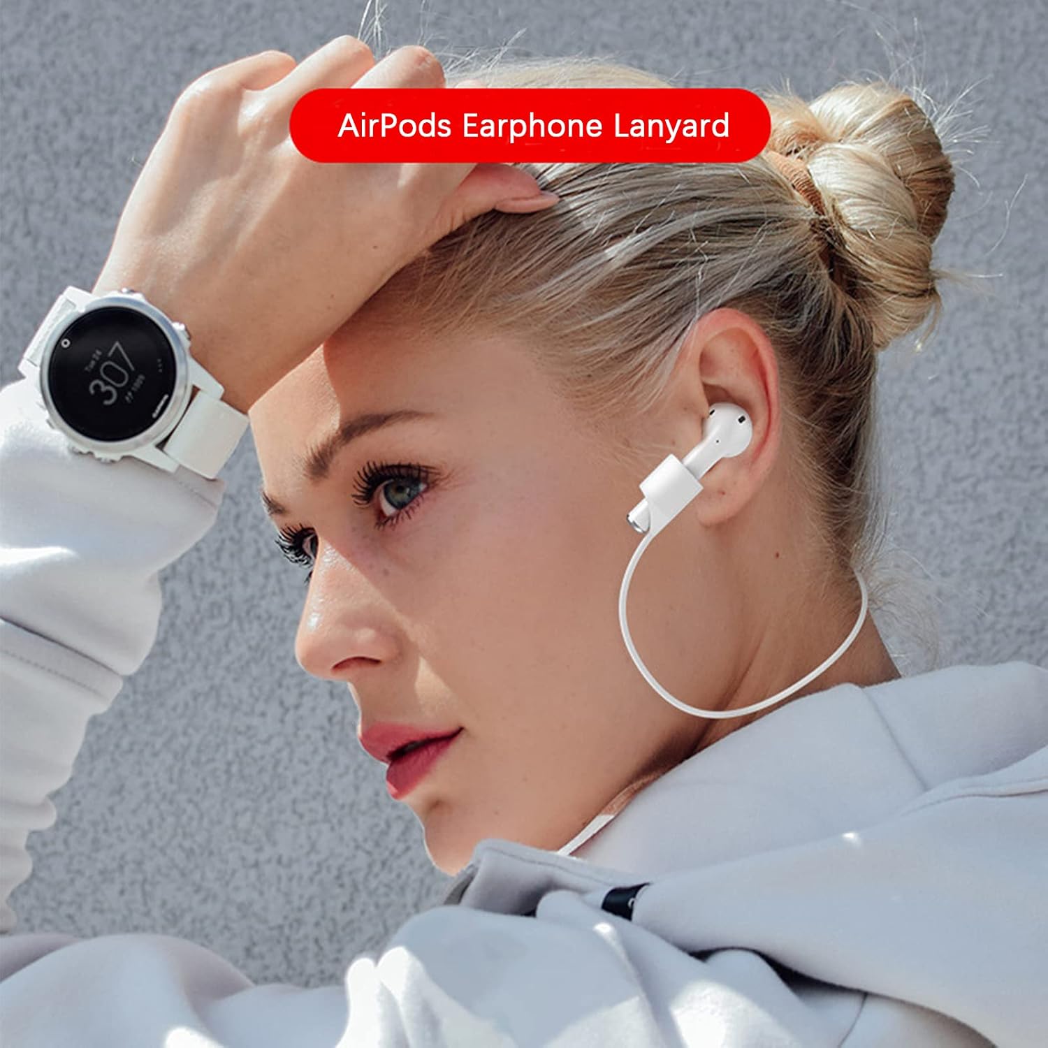 Magnetic Anti-Lost Straps for AirPods,Colorful Soft Silicone Sports Lanyard, Neck Rope Cord
