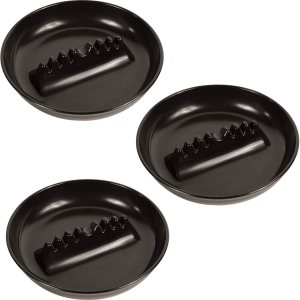 Fox Run 6121 Bandeja de ceniza de melamina, regular, negro, paquete de 3 Fox Run 6121 Bandeja de ceniza de melamina, regular, negro, paquete de 3