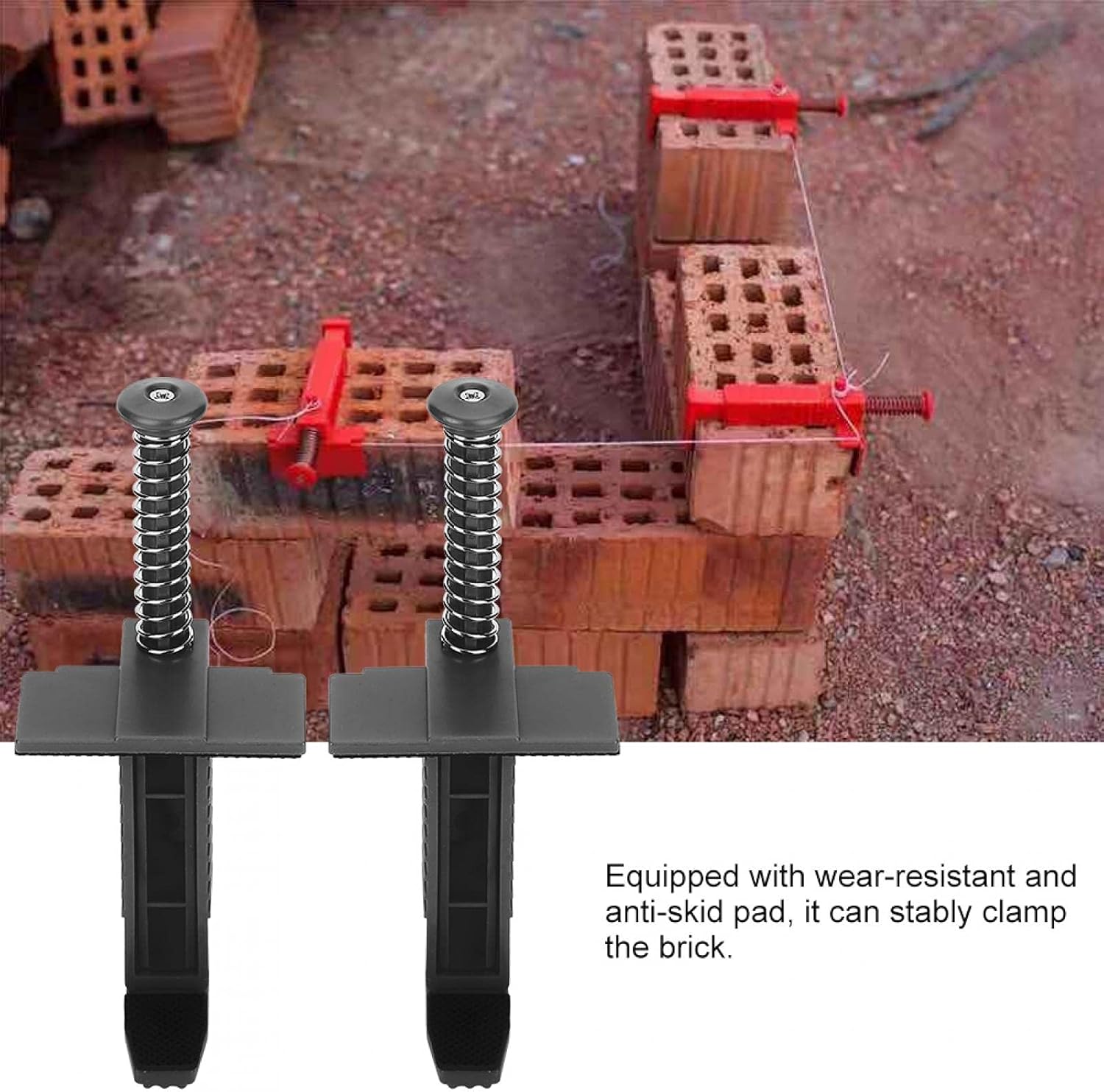 Clips de gancho de ladrillo, clips de pared de ladrillo para colgar, herramienta de medición de nivelación, forro de ladrillo, gancho de pared de