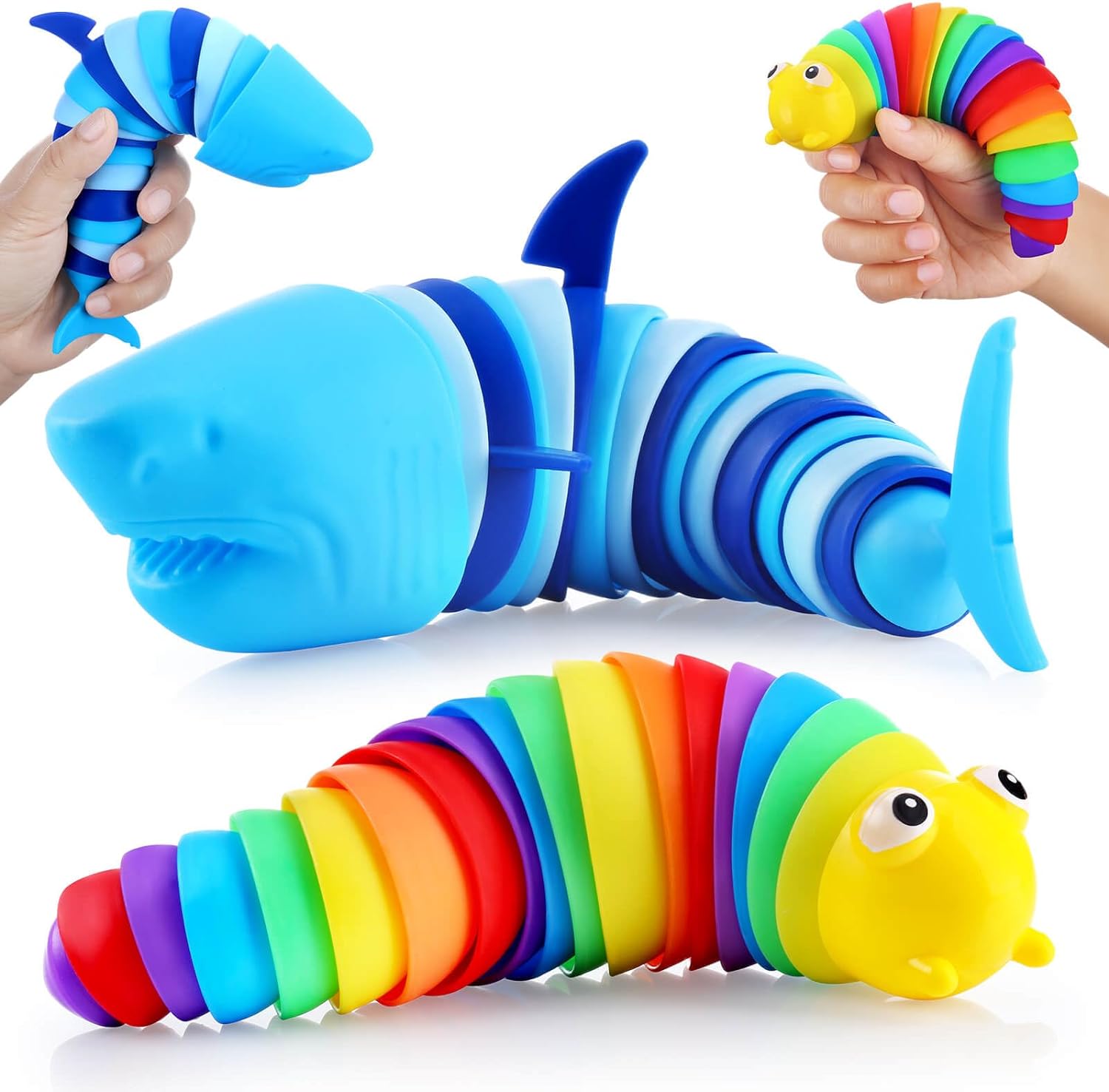 Juguetes sensoriales para ansiedad de babosas, juguete sensorial para niños pequeños, juguete para aliviar el estrés, TDAH y autismo, idea de regalo
