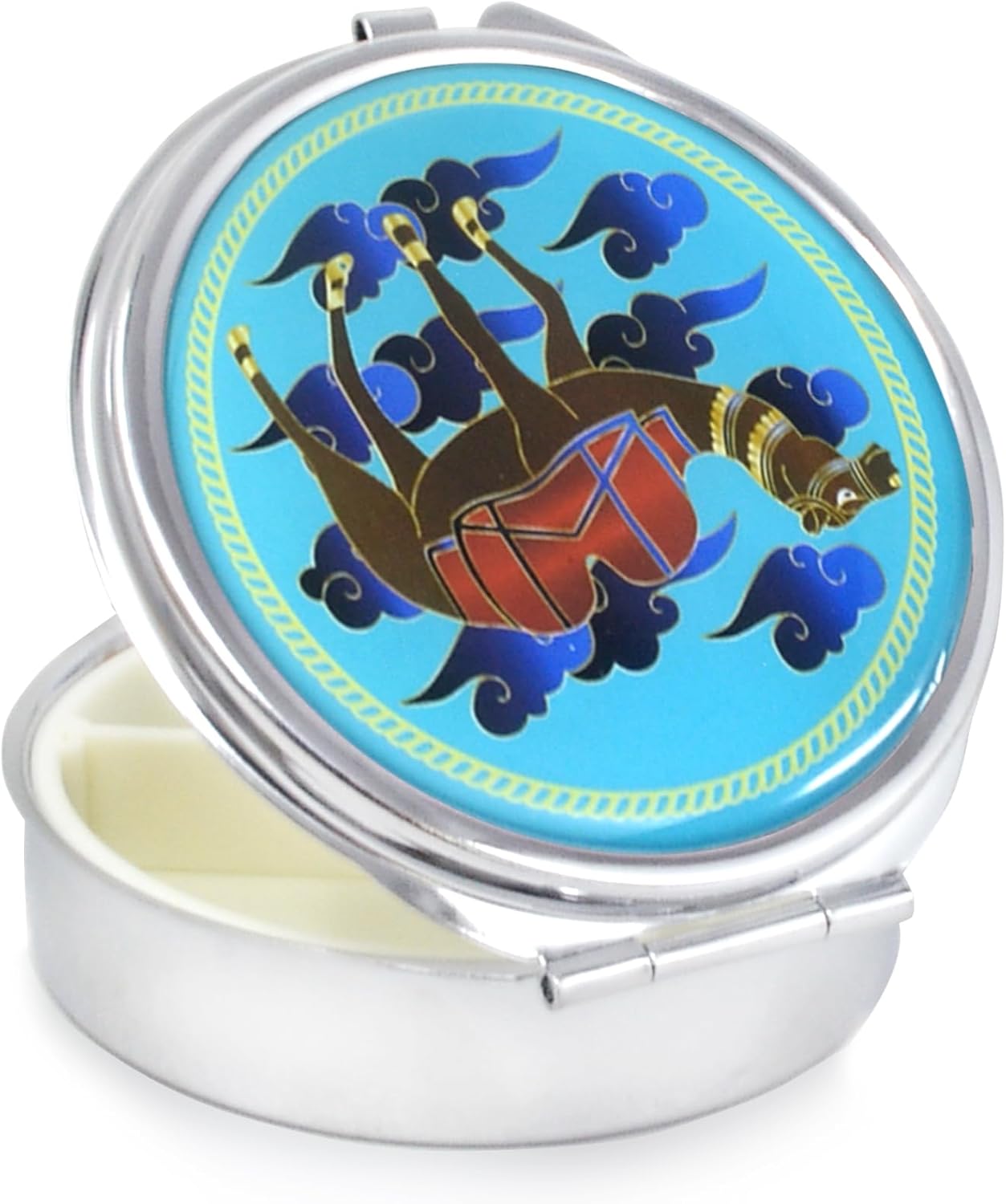 Pastilleros de abundancia de Feng Shui con camello Home Harmony &Balance Paz Cajas de píldoras Riqueza Porsperidad Éxito Buena Suerte Zen Fengshui
