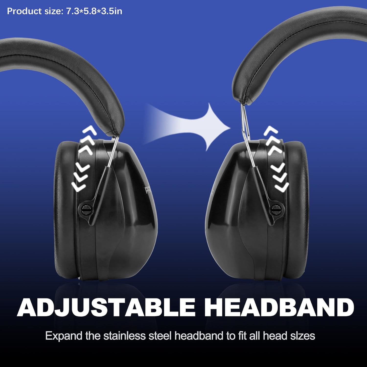 PROHEAR 012 Orejeras con reducción de ruido  28 dB NRR Auriculares con cancelación de ruido Protección auditiva ajustable para corte de nieve,