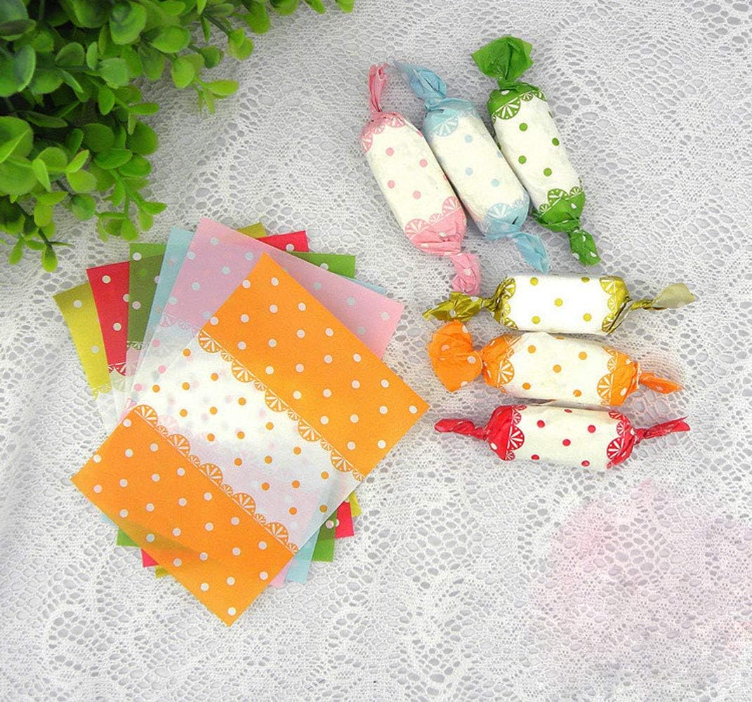 Penta Angel Envolturas de caramelos, 400 unidades, papel de caramelo de cera torcida, para dulces, turrones para hornear, para boda, cumpleaños,