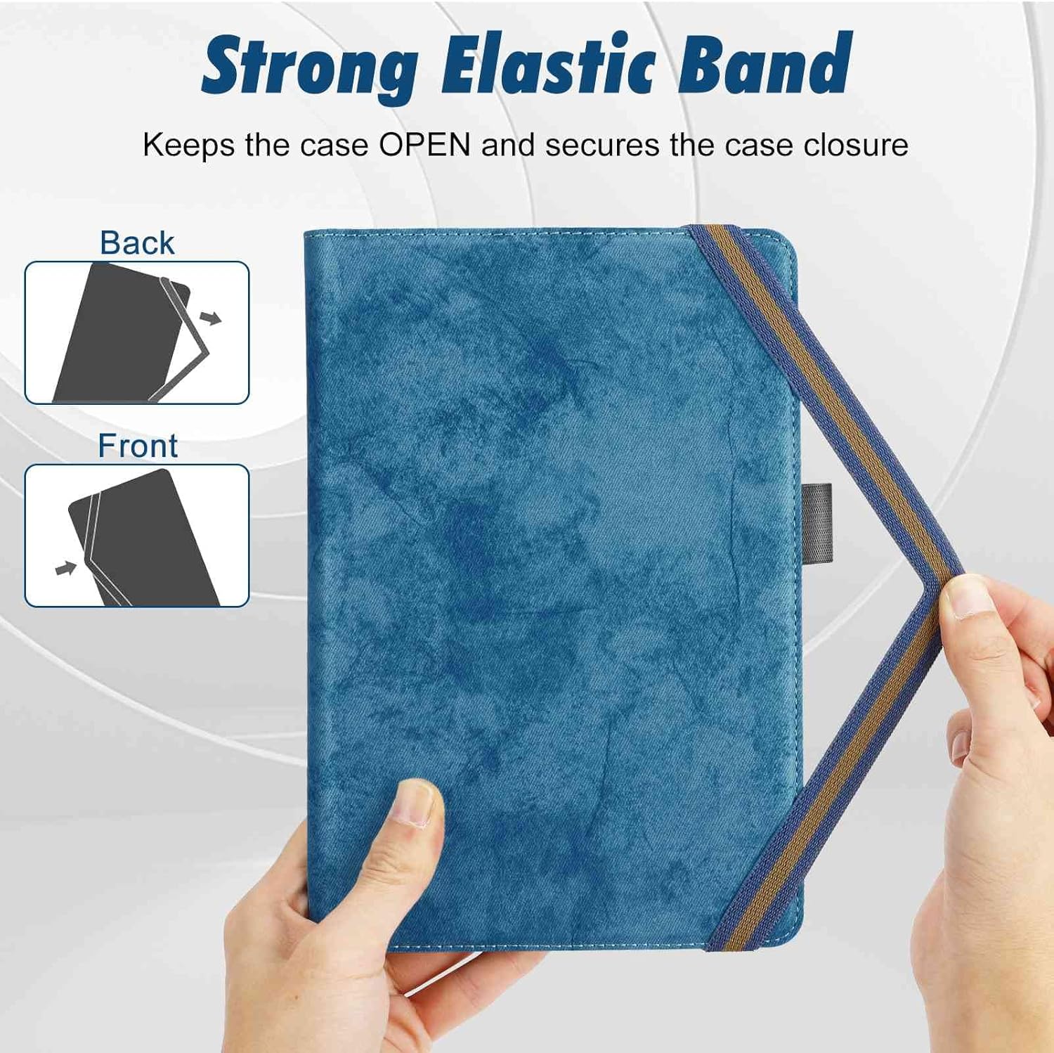 UrbanX Funda universal para tablet de 7 a 8 pulgadas, funda protectora para tablet Huawei MediaPad M3 Lite 8 pantalla táctil, con banda de fijación