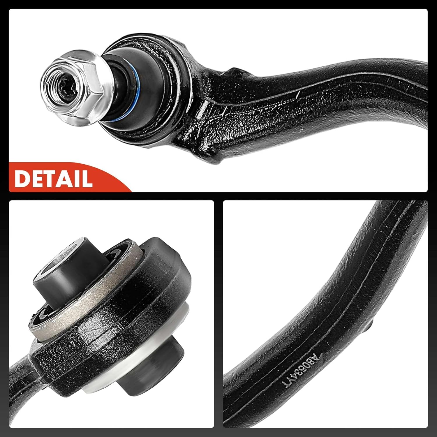 A-Premium 2 brazos de control inferiores delanteros y traseros, con rótula y buje, compatibles con Mercedes-Benz – 2001-2011 – C230 C240 C280 C320