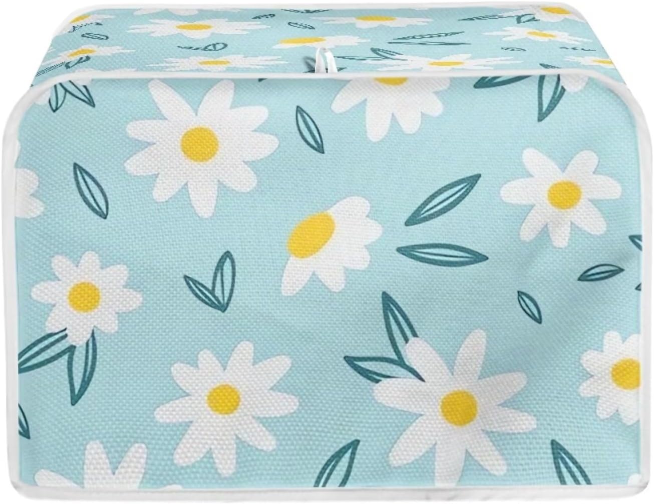 Daisy – Cubierta para tostadora de 2 rebanadas de cocina, fundas para electrodomésticos pequeños, lavable a máquina, funda para tostadora, horno,
