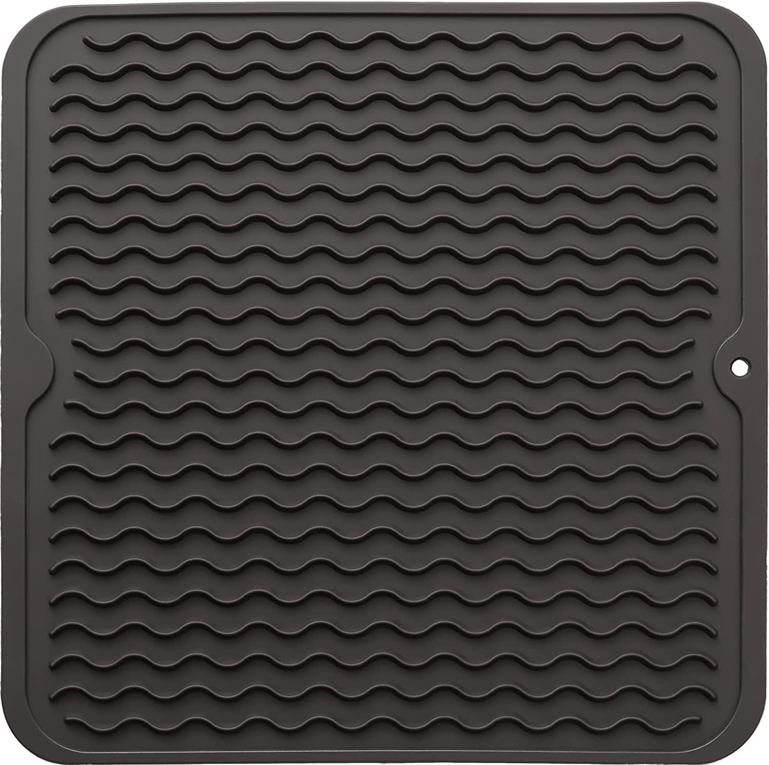 Tapete de silicona para secar platos para encimera de cocina, tapete ecológico de secado rápido, fácil de limpiar, tapete de secado multiuso,