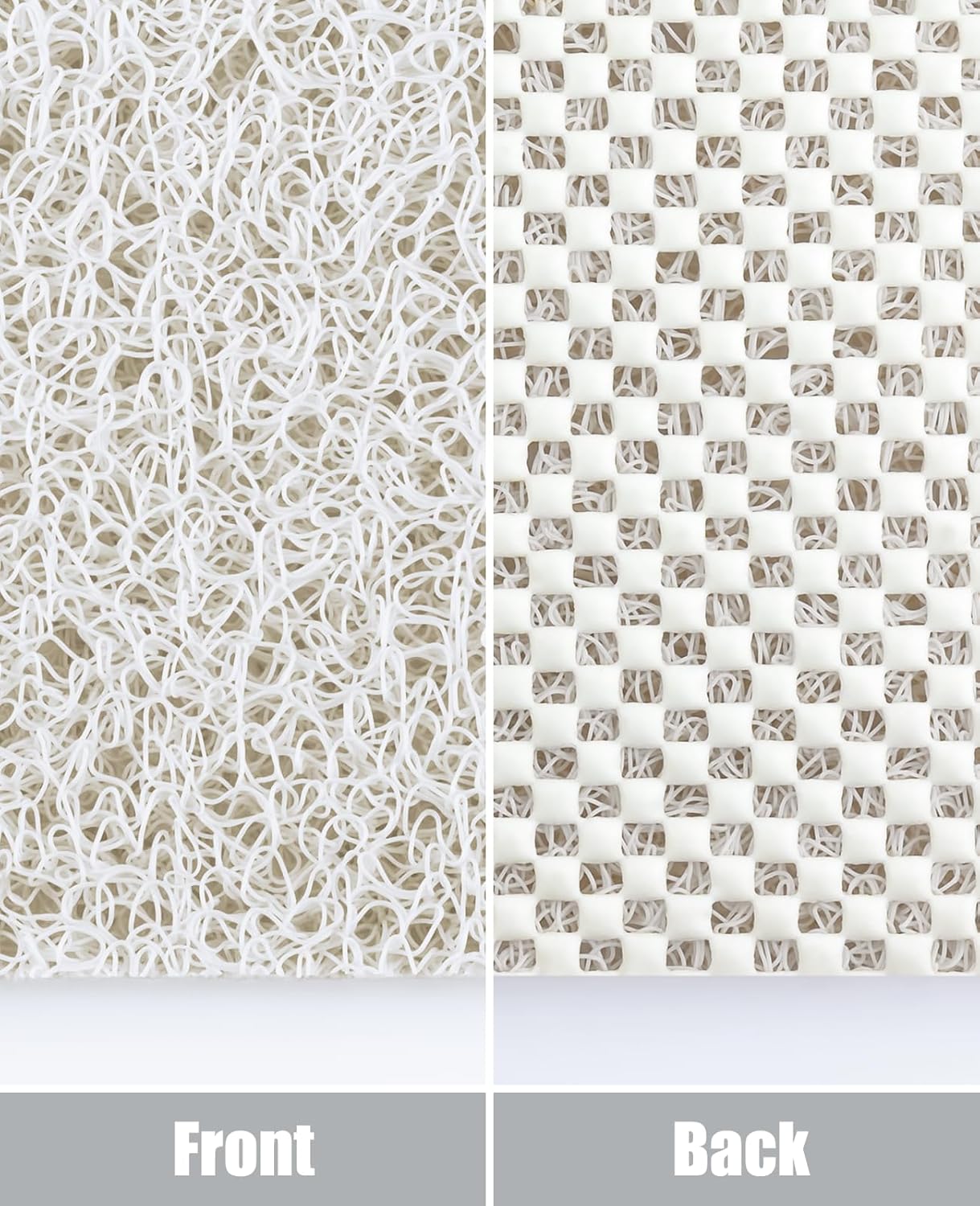 OTHWAY Tapetes de lufa para ducha, antideslizante y textura suave, tapete de baño de 31.5 x 16 pulgadas con drenaje, libre de ftalatos, secado